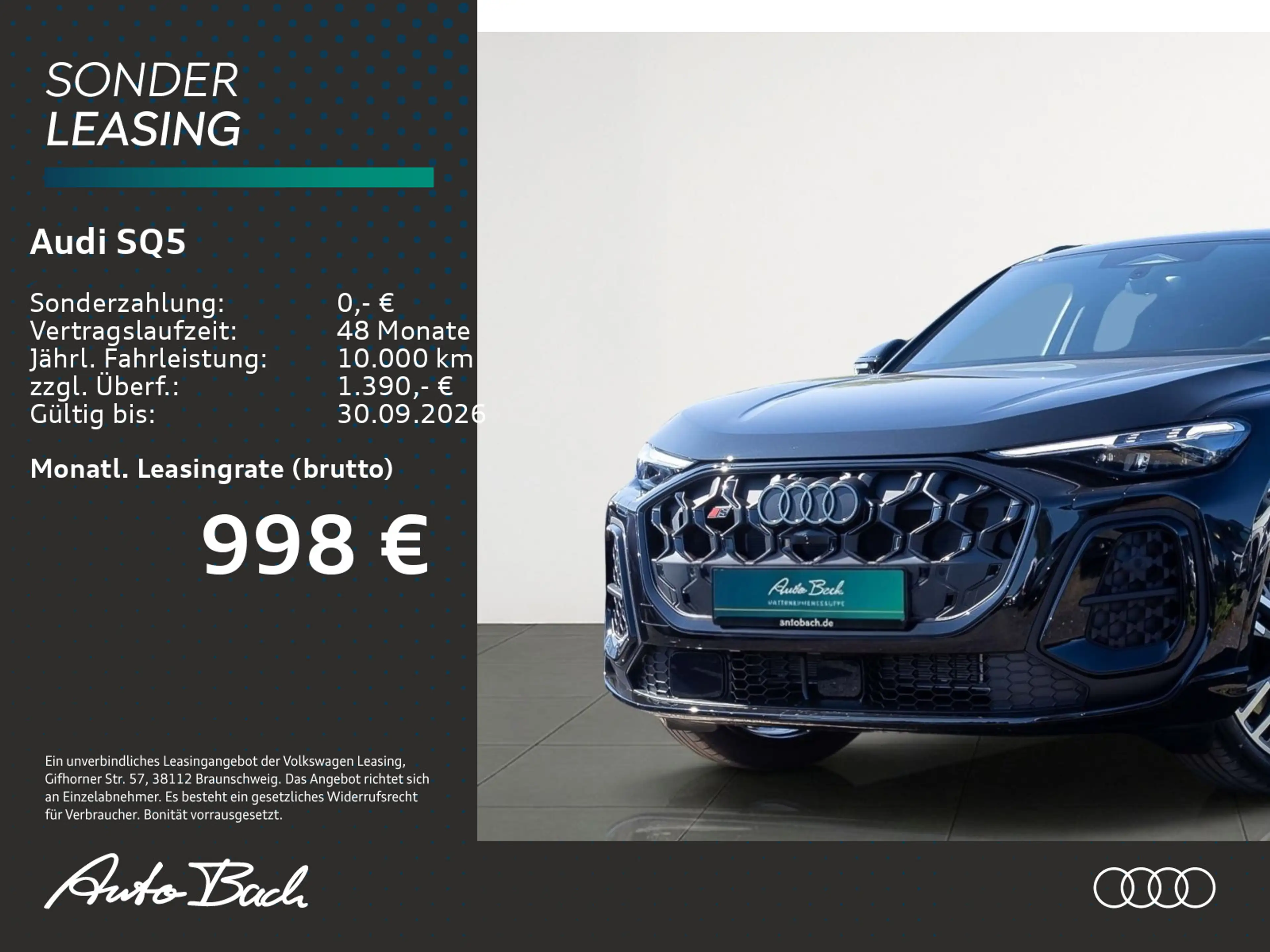 Audi SQ5 SUV TFSI 270kW adapt. Luftfwk/ Pano / Stdhei — photo 2