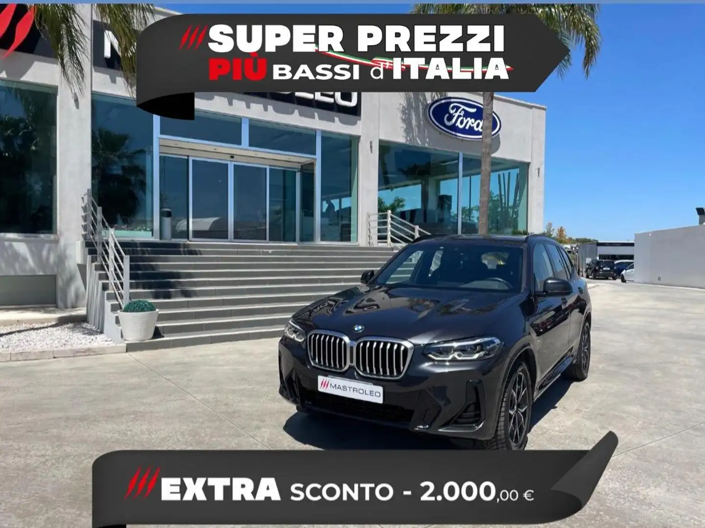BMW X3 X3 sdrive18d mhev 48V Msport auto,Km Certificati Noir - 1