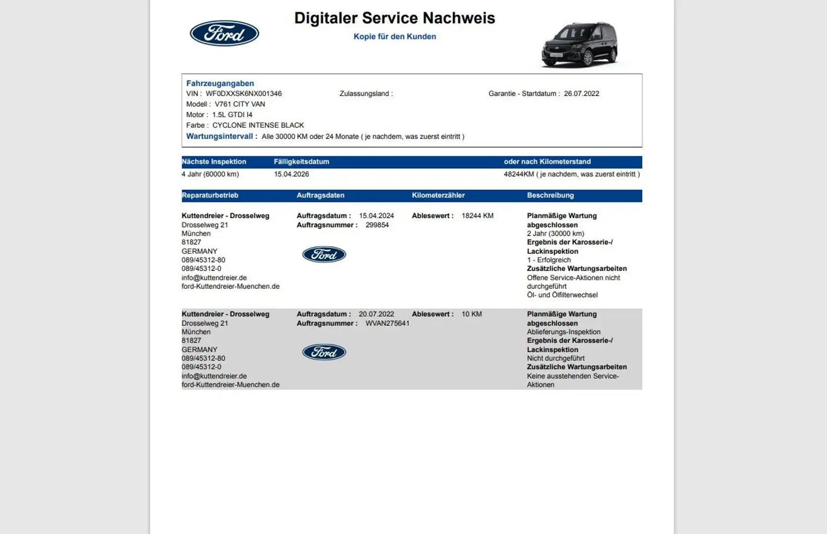 Ford Tourneo Connect Titanium Navi 2xPDC Sitzheizung Schwarz - 2
