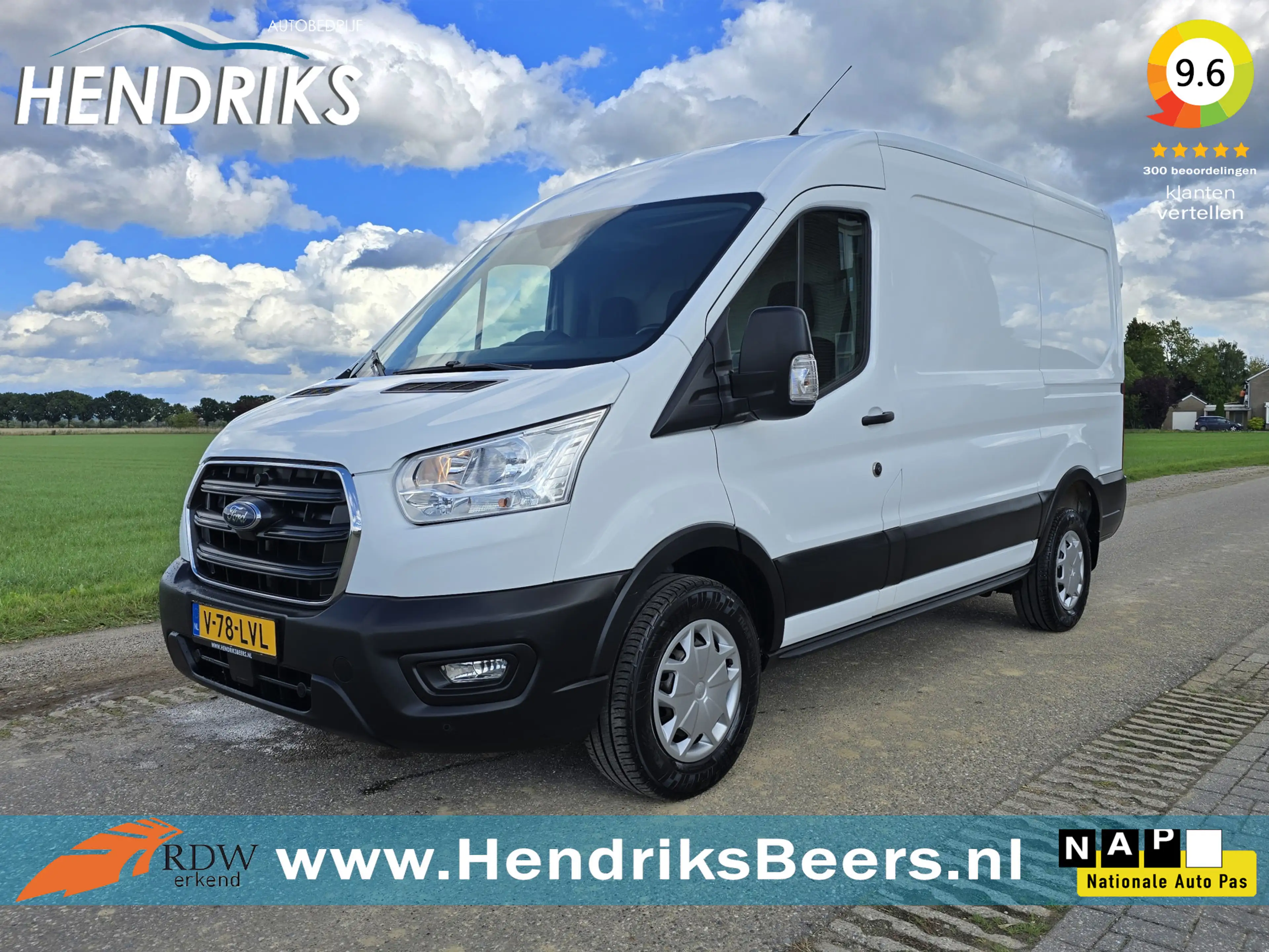 Ford Transit 350 2.0 TDCI L2 H2 - 130 Pk - Euro 6 - Airco - Cru