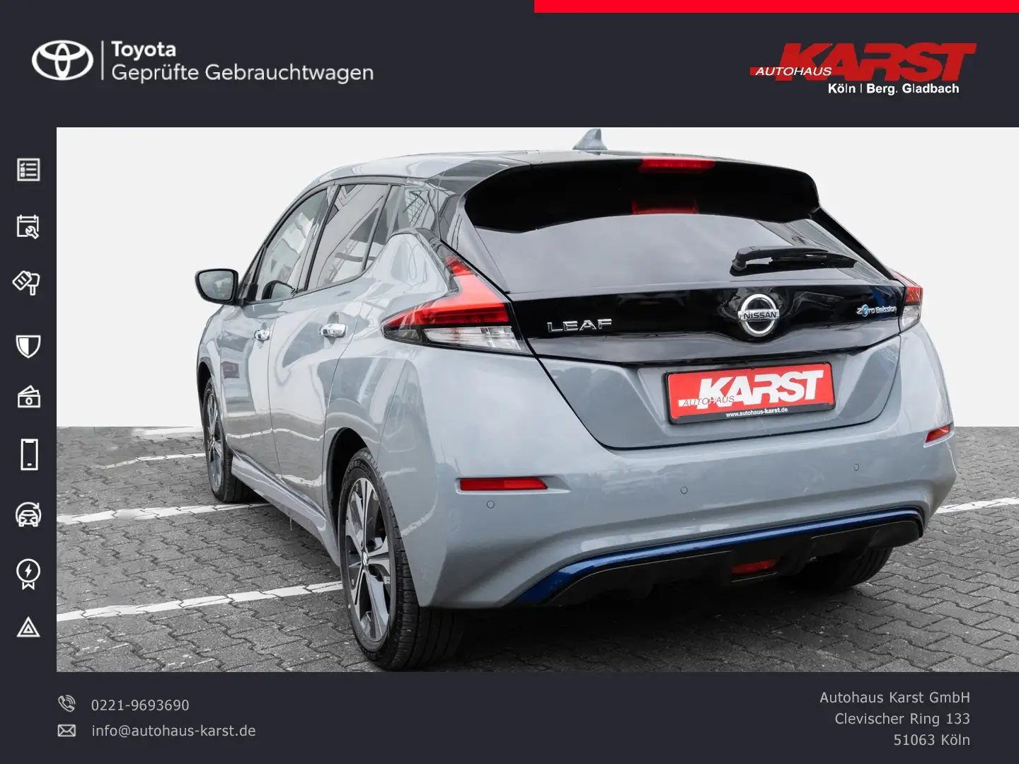 Nissan Leaf 62kWh e+ TEKNA NAVI, BOSE, 360KAM Grijs - 2