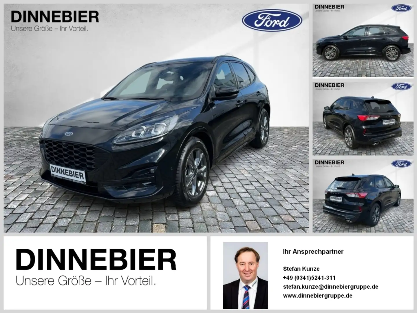 Ford Kuga ST-Line X LED+AHK+Glasdach+Kamera+SHZ Schwarz - 1