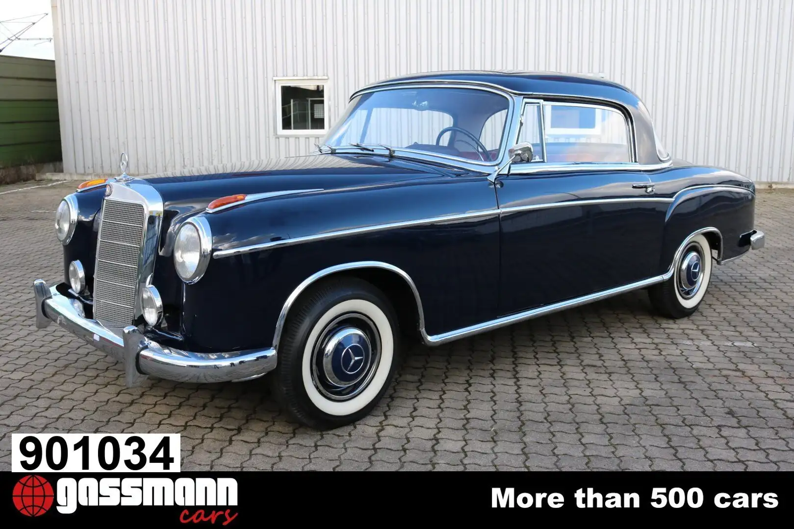 Mercedes-Benz 220 S Ponton W180 Coupe mit Schiebedach Blau - 1
