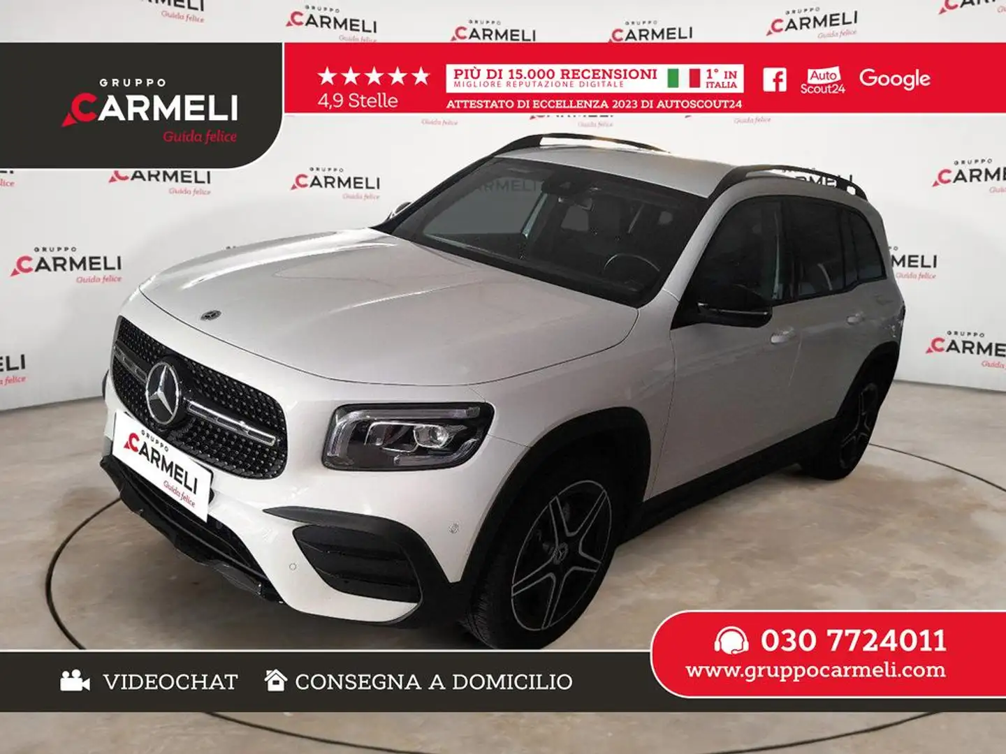 Mercedes-Benz GLB 200 AMG Line Premium auto NIGHT PACK - CERCHI 1 White - 1
