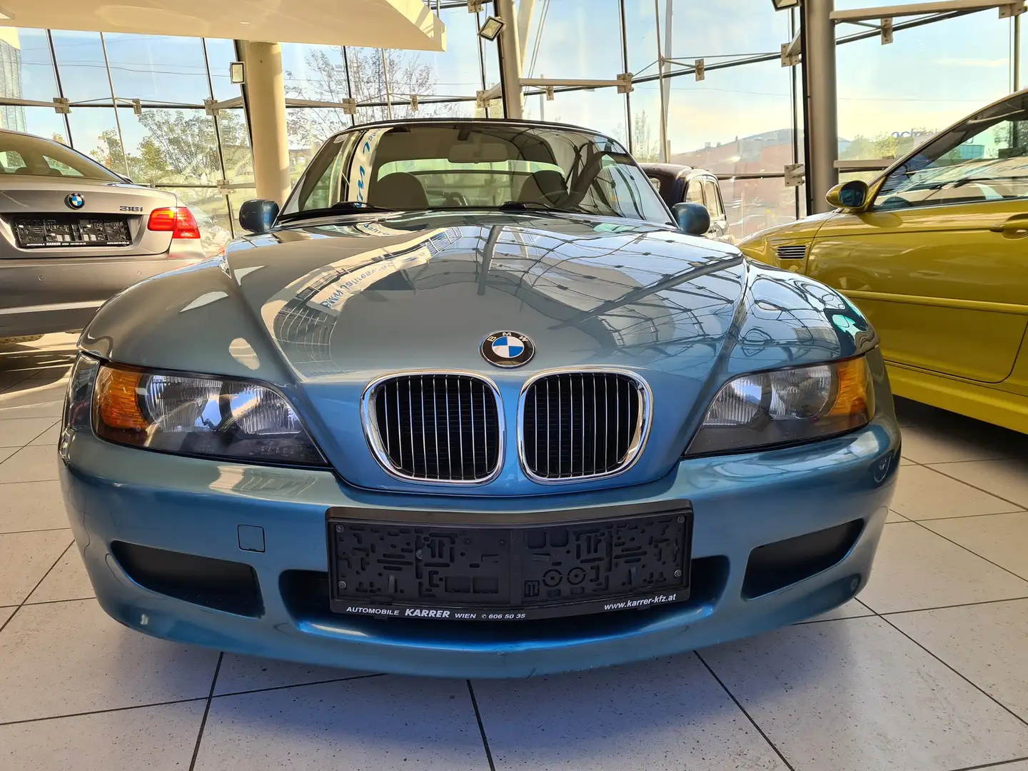 BMW Z3 1,8 Roadster Vollleder/Sportsitze/M Sportfahrwerk Blau - 2
