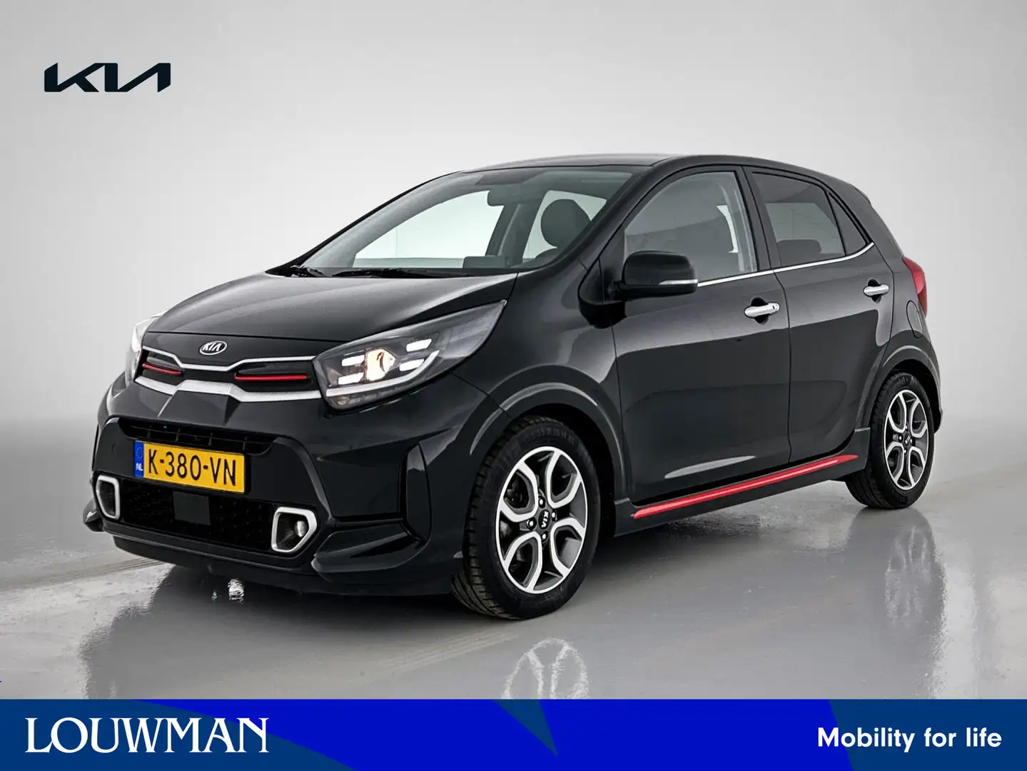 Kia Picanto 1.0 DPi GT-Line | Leder | Camera | Cruise Control Zwart - 1