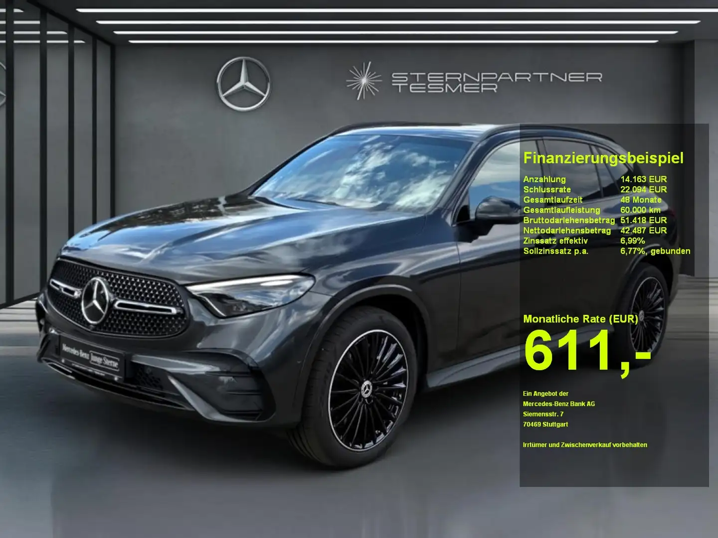 Mercedes-Benz GLC 300 4M AMG Airmatic HUD Burm. DigitalLight Grijs - 1