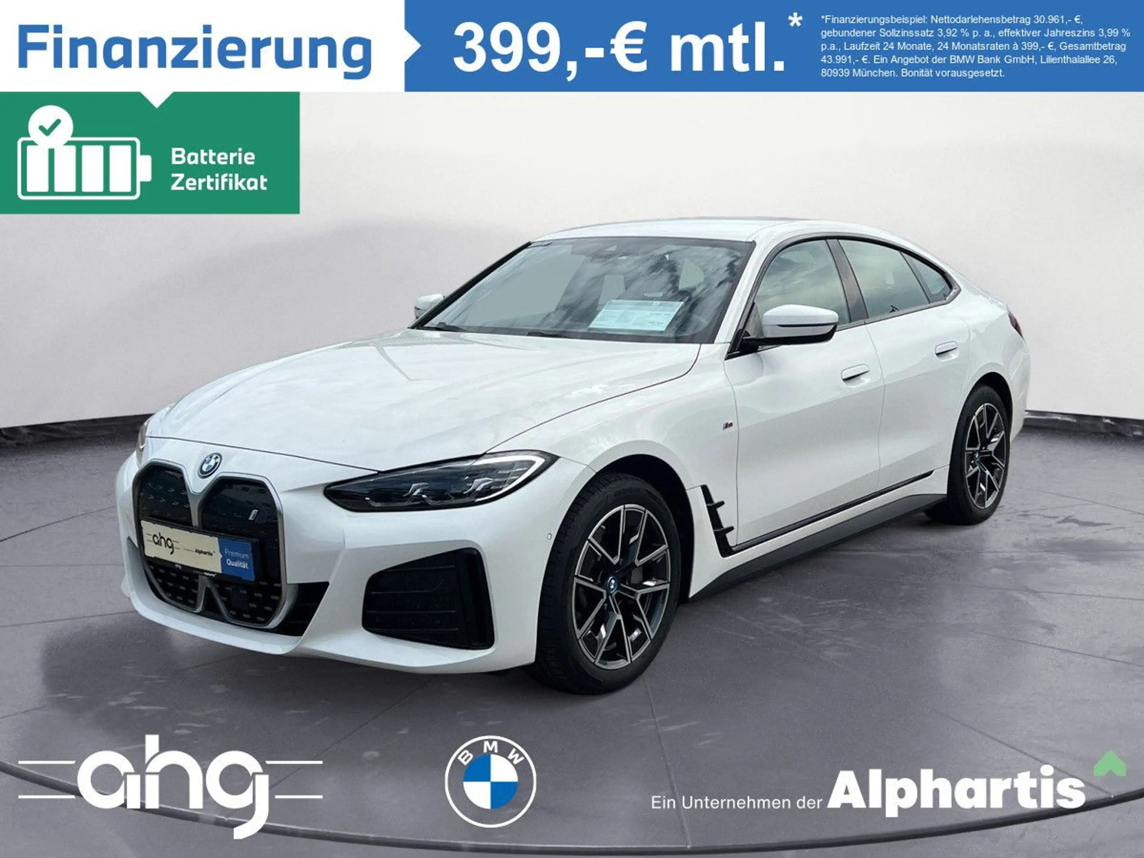 BMW i4 eDrive40 M Sportpaket Navi Tempom.aktiv Sitzh