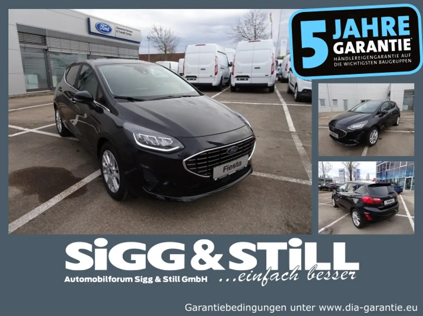 Ford Fiesta Titanium 1.0 *LED*PDC*KLIMAAUT*ACC Schwarz - 1