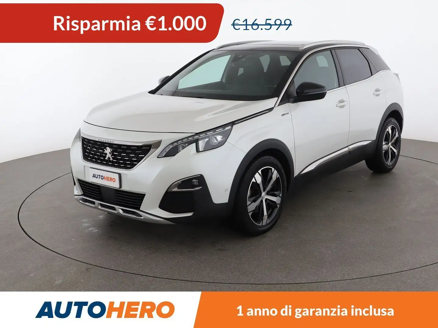 Peugeot 3008 1.6 Blue-HDi GT Line 120 CV EAT6 Bianco - 1