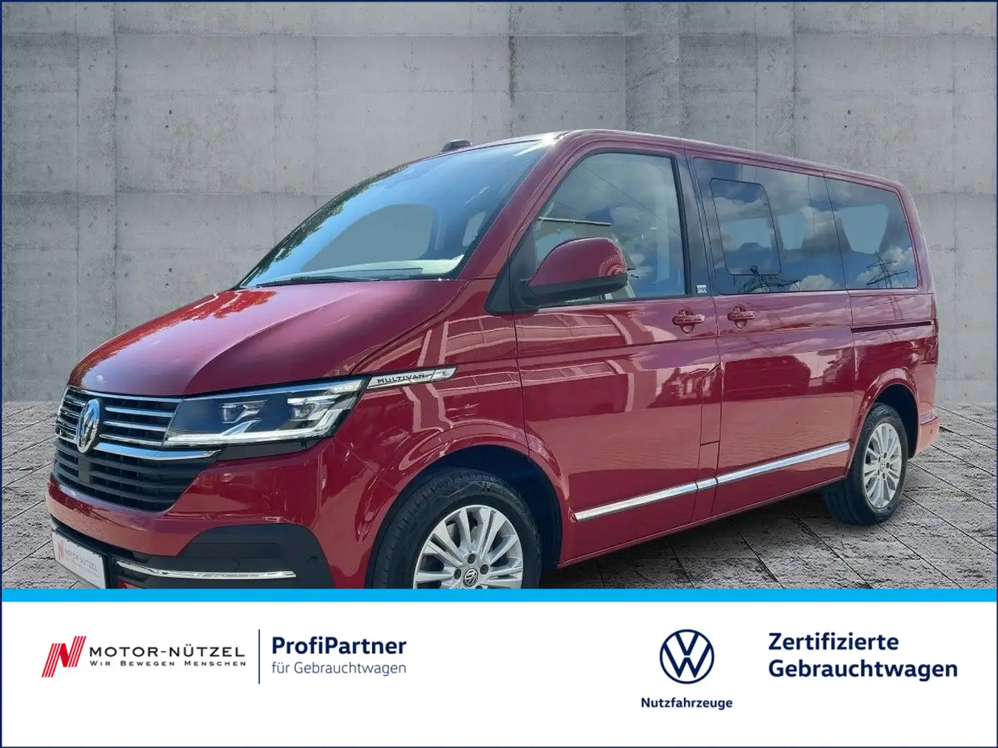 Volkswagen T6.1 Multivan 2.0 TDI DS GENERATION SIX LED+NAVI Rojo - 1