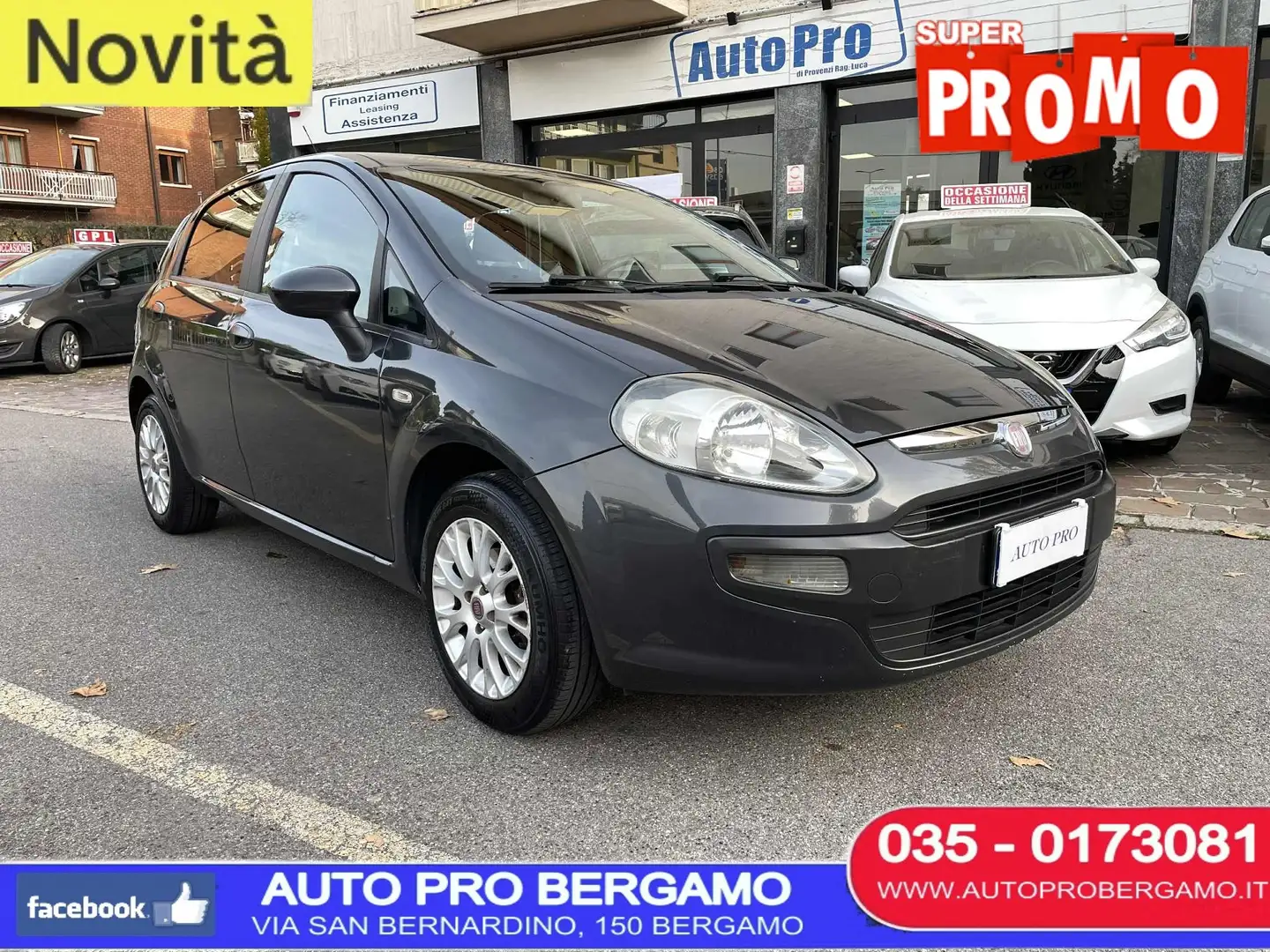 Fiat Punto Evo Punto III 2009 Evo 5p 1.2 Dynamic NEOPATENTATI OK Grigio - 1