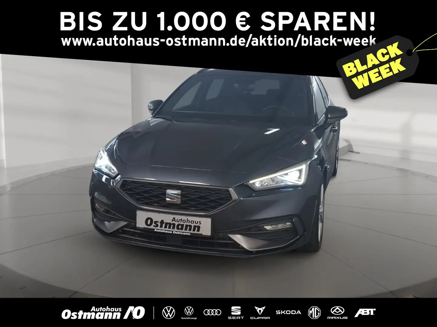 SEAT Leon Sportstourer 1.5 TSI FR AHK el.Heck LED ACC Grau - 1