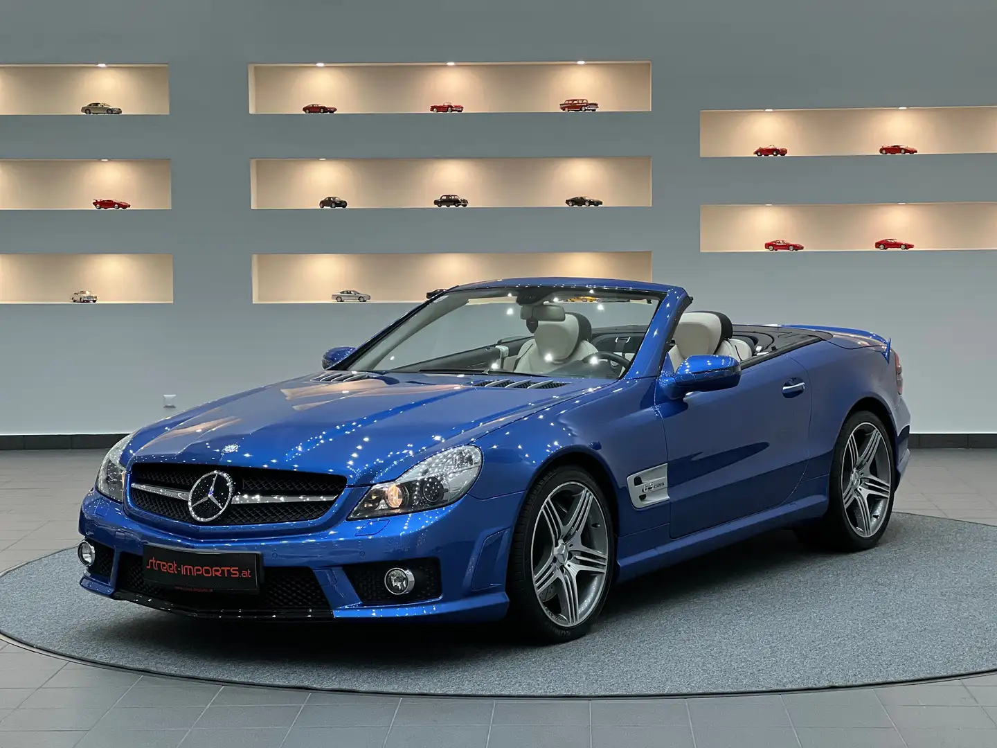 Mercedes-Benz SL 63 AMG *V8*21.000KM*DESIGNO*KEYLESS* Modrá - 1