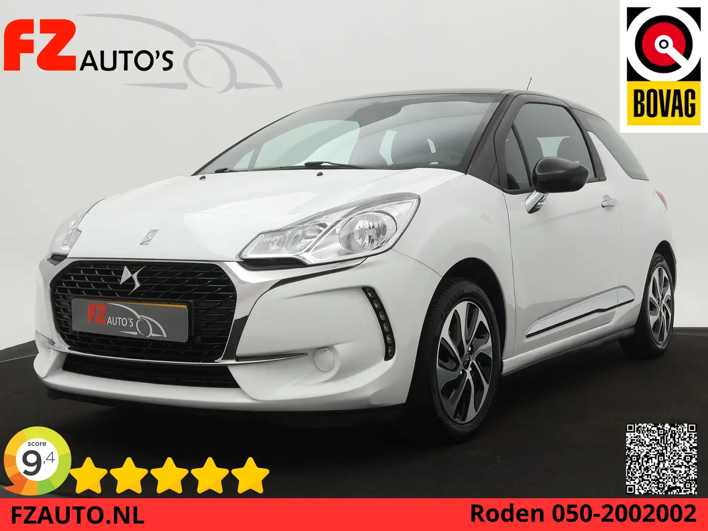 DS Automobiles DS 3 1.2 PureTech Chic - Airconditioning - Bluetooth - Blanc - 1