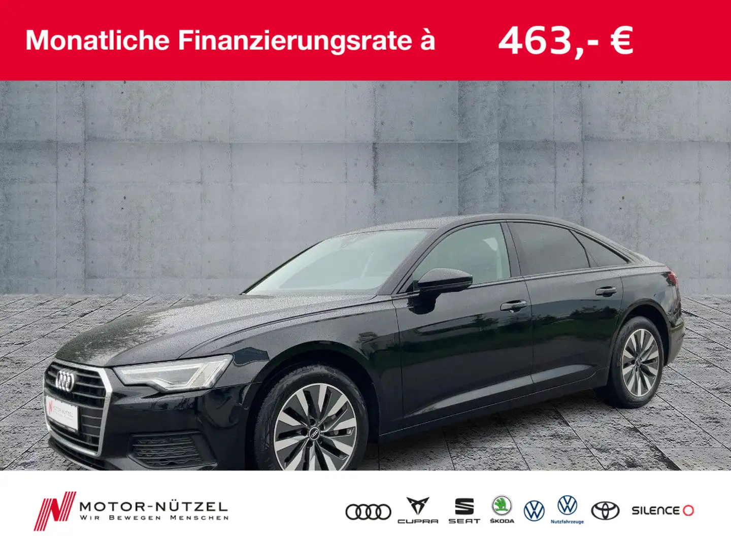 Audi A6 35 TDI S-TR MATRIX+NAVI+RFK+GRA+18" Zwart - 1