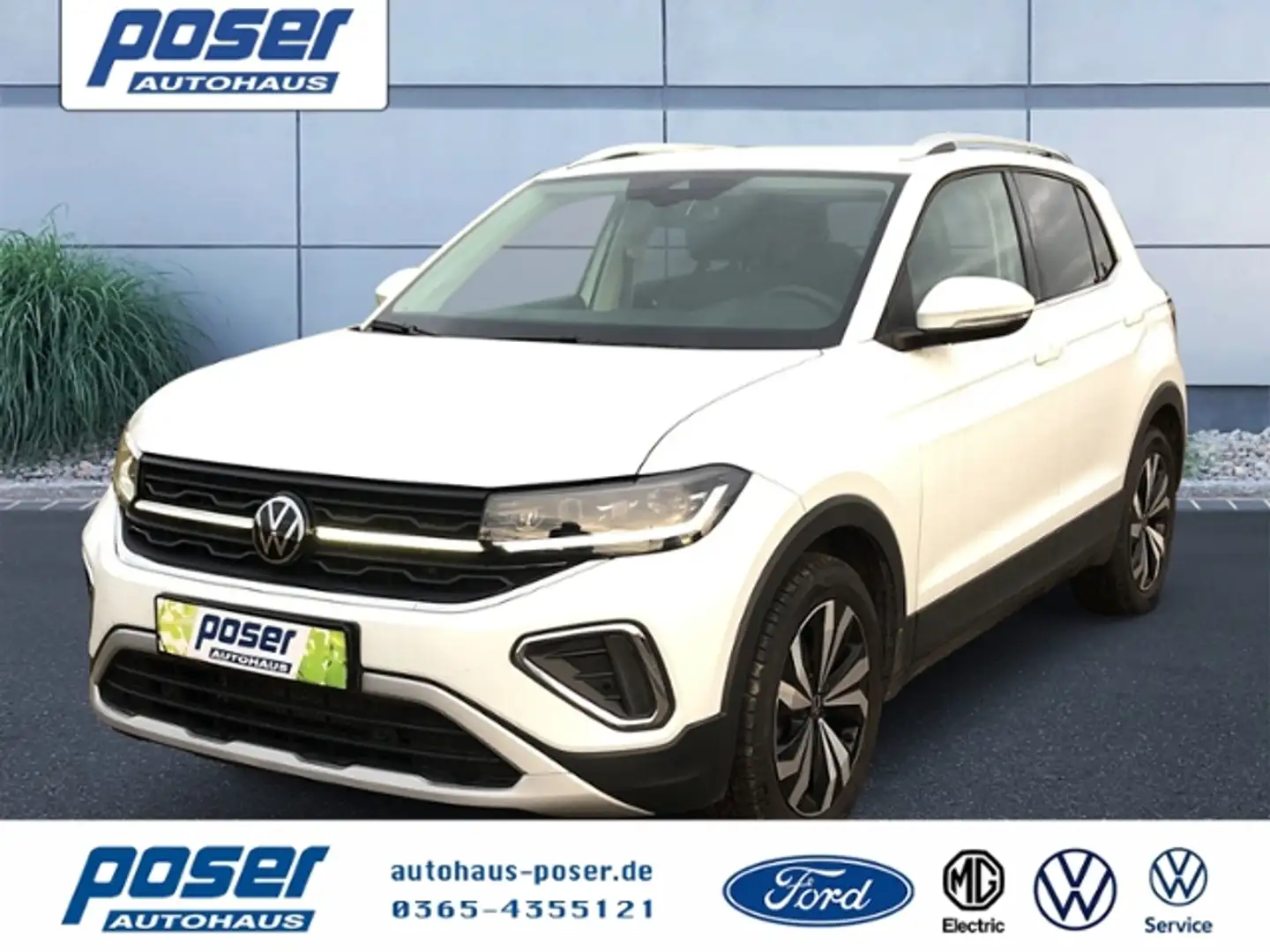 Volkswagen T-Cross 1.0 TSI 85 kW Style KLIMA LED NAVI Blanc - 1