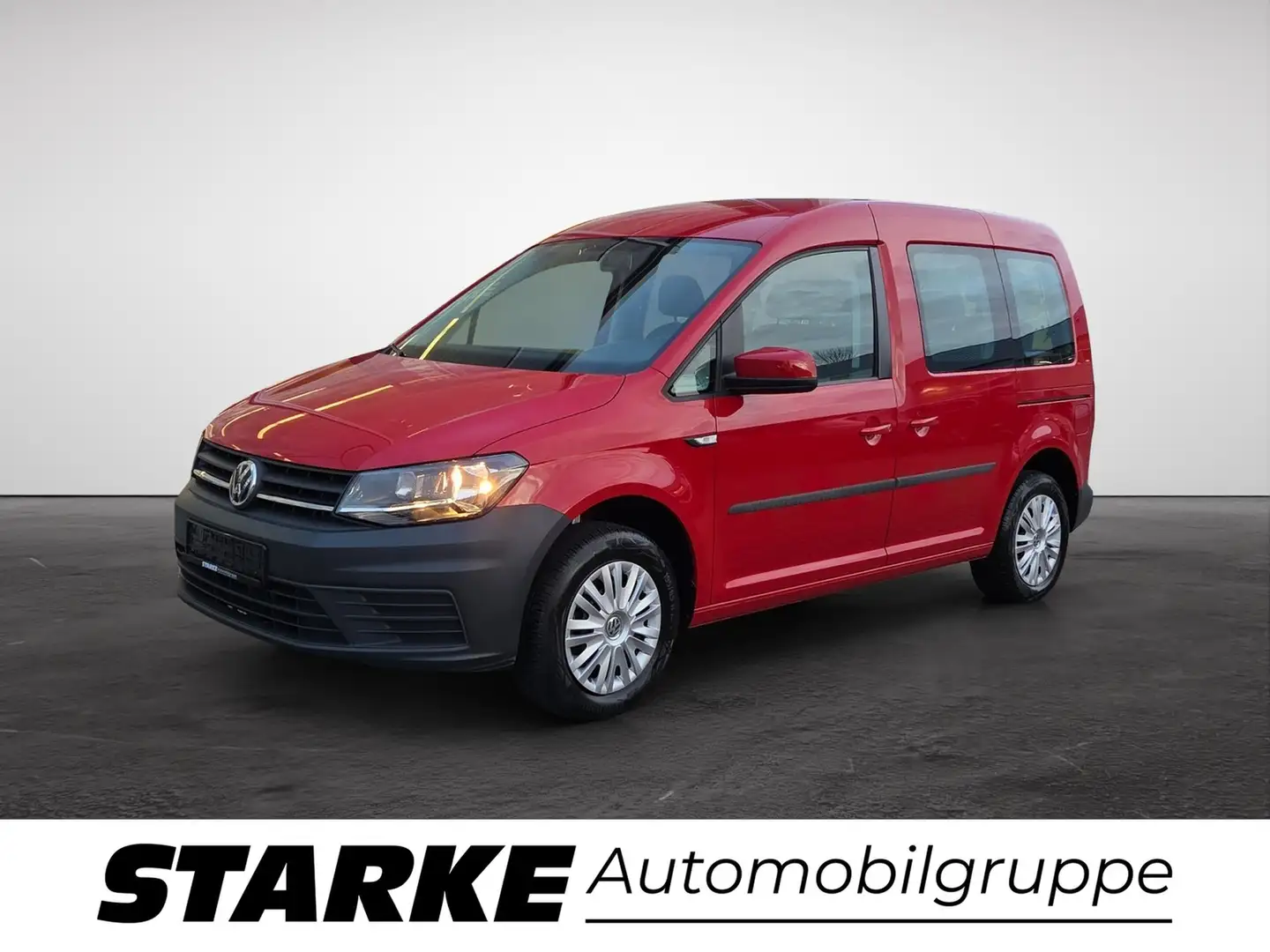 Volkswagen Caddy 2.0 TDI Trendline Navi AHK PDC Klima 7-Sitzer Rot - 1