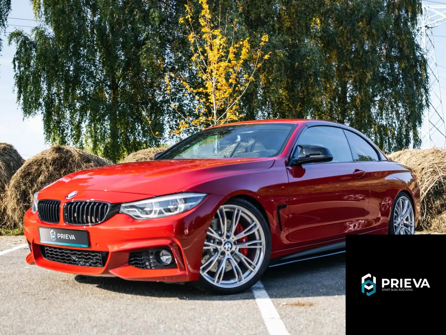 BMW 440 4-serie 440i xDrive High Executive M-Sport Cabrio Rood - 1
