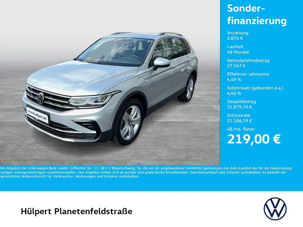 Volkswagen Tiguan 1.4 HYBRID ELEGANCE LEDER PANO AHK 360CAM