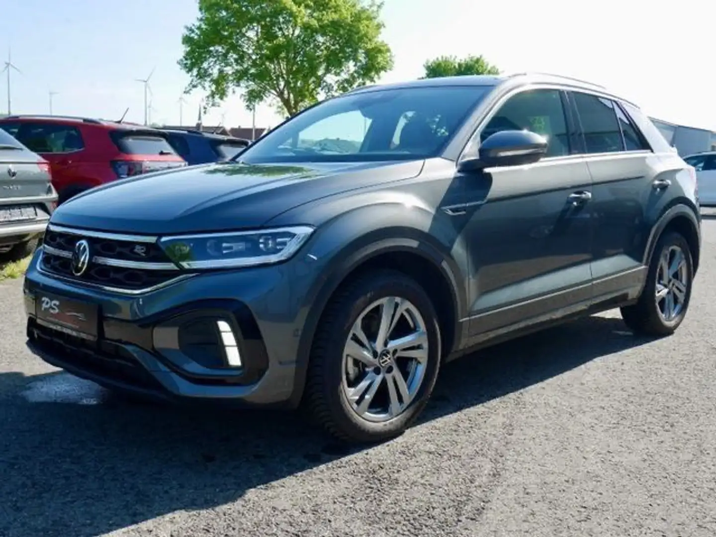 Volkswagen T-Roc 1.5 TSI DSG"R-Line"AHK+Matrix+beh.Lenkrad Gris - 1