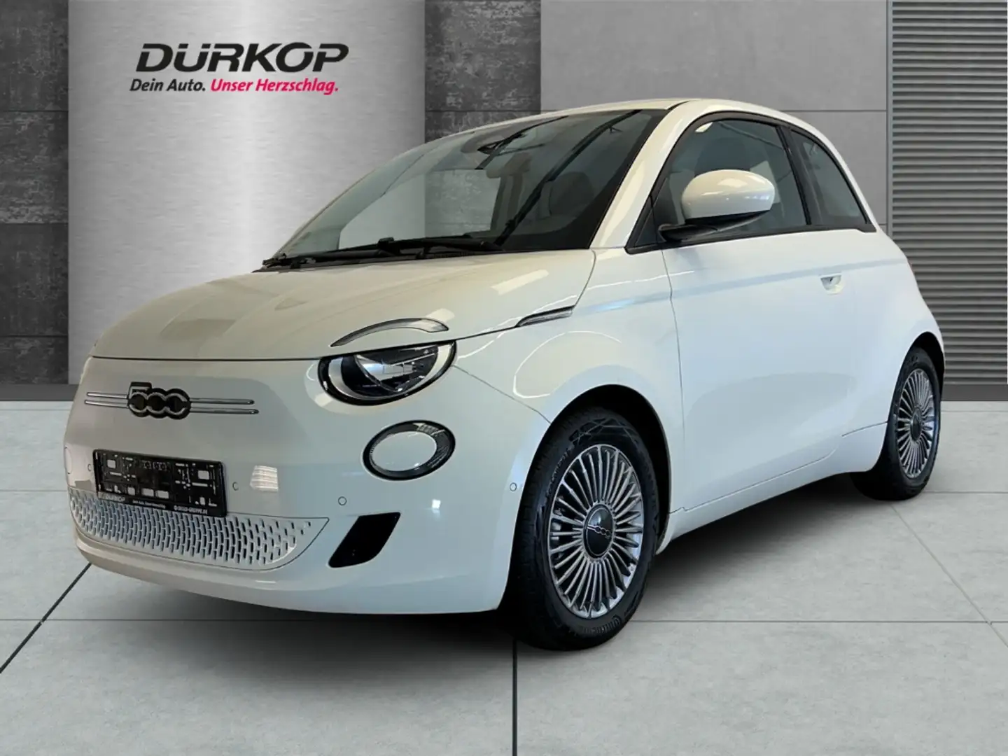 Fiat 500e Komfort-Paket Kamera DAB Navi CarPlay Keyless Weiß - 1