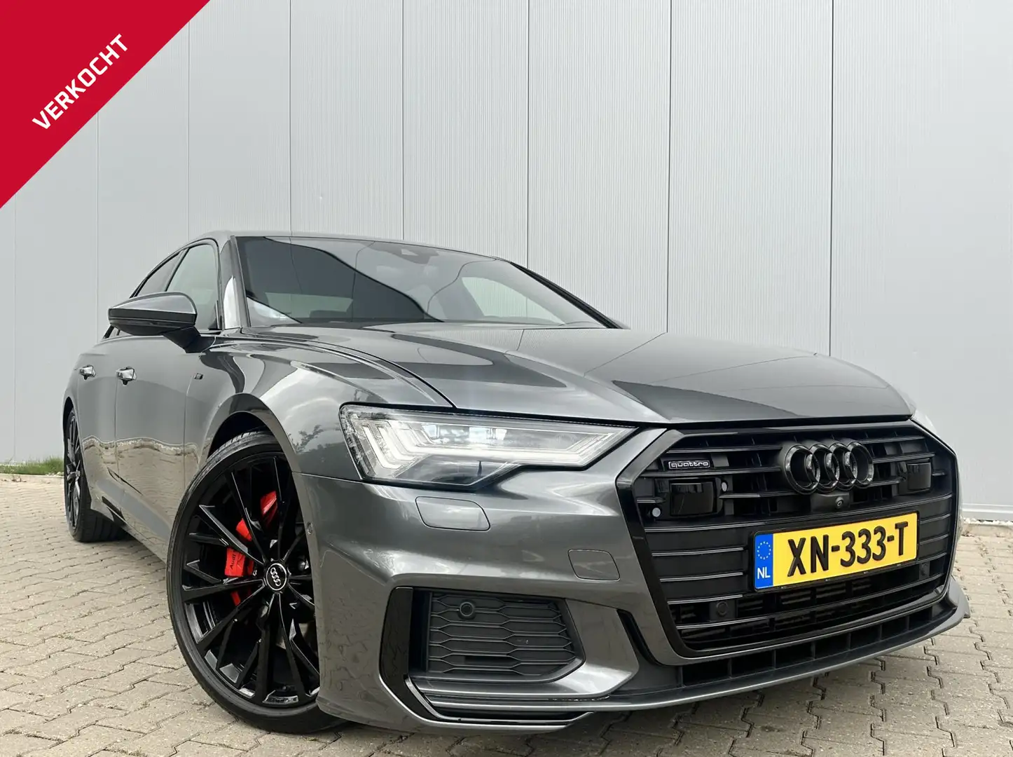 Audi A6 Limousine 55 TFSI Quattro 3.0 V6T 340PK S-Line Gris - 1