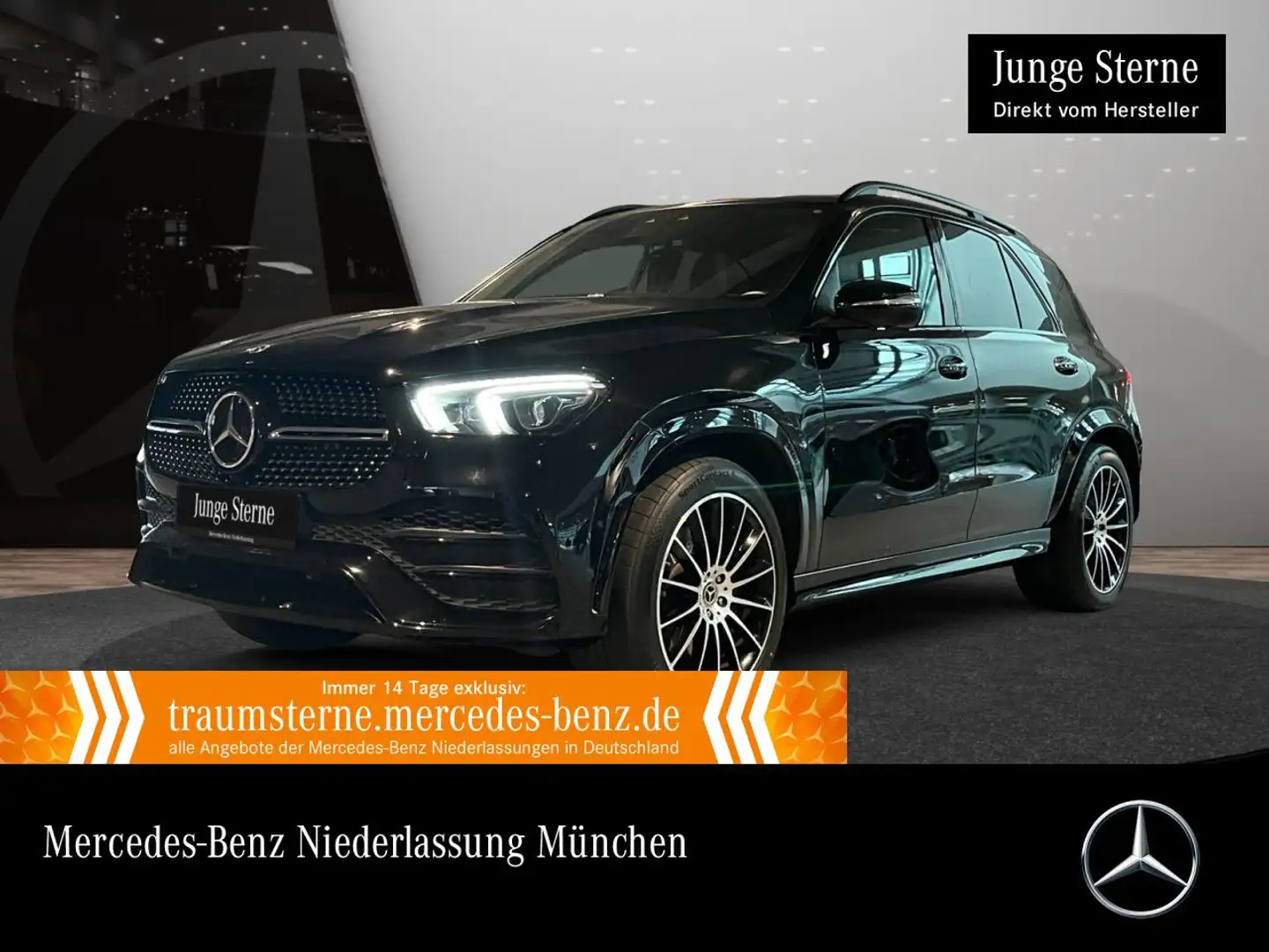 Mercedes-Benz GLE 400 d 4M AMG+NIGHT+PANO+360+AHK+MULTIBEAM+HUD Noir - 1
