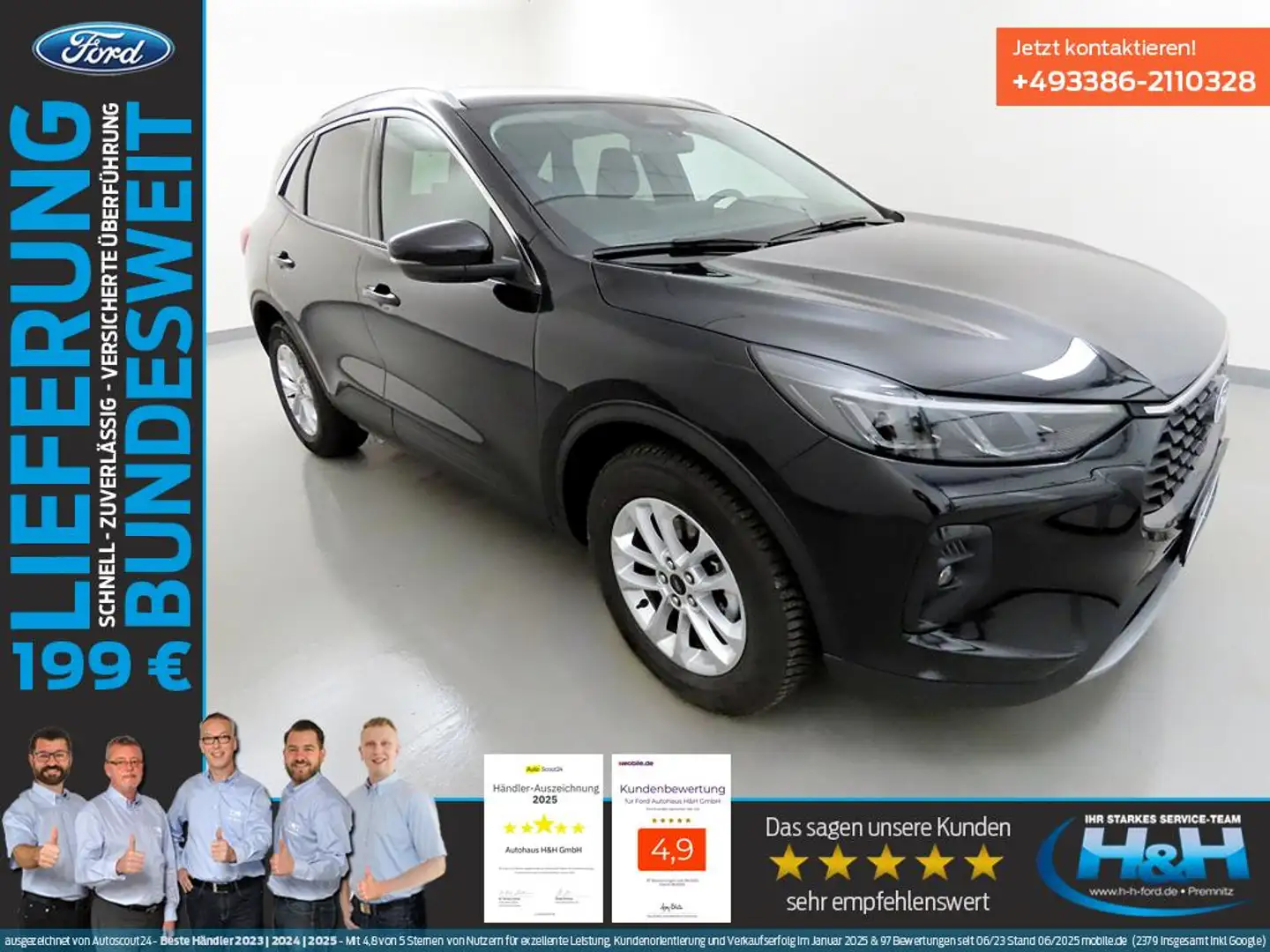 Ford Kuga 1.5 EcoB Aut. Titanium AHK+Technopaket Black - 1