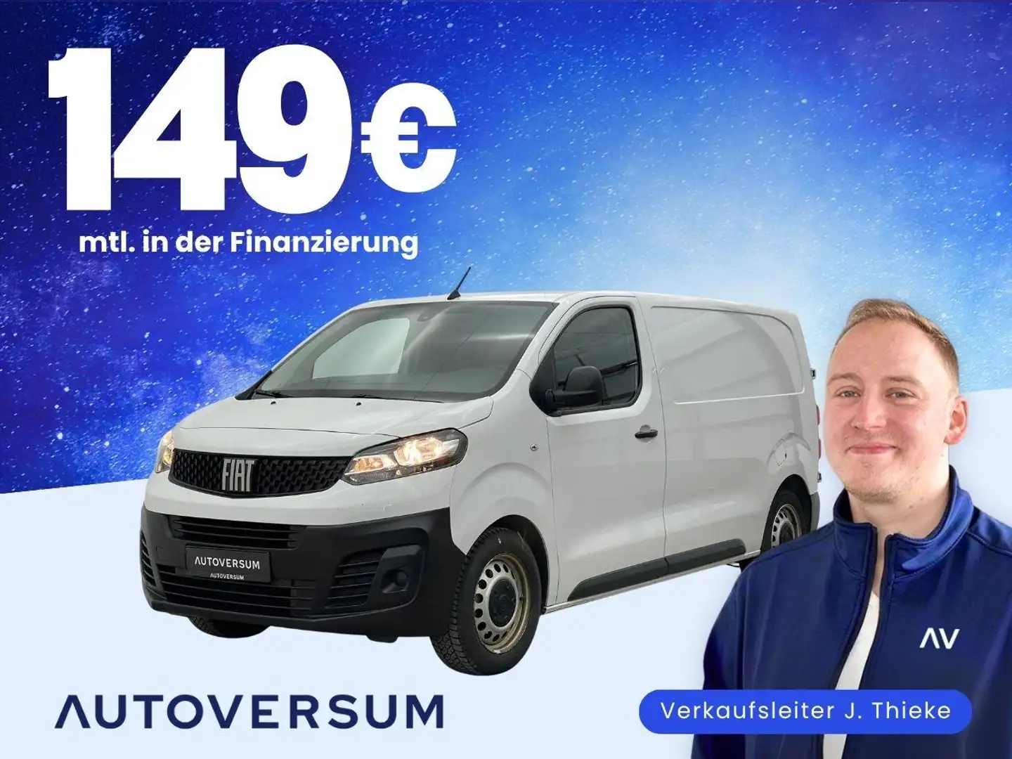 Fiat Scudo 2.0 Multijet L2 Basis TEMP*CARPLAY*LANE* Alb - 1