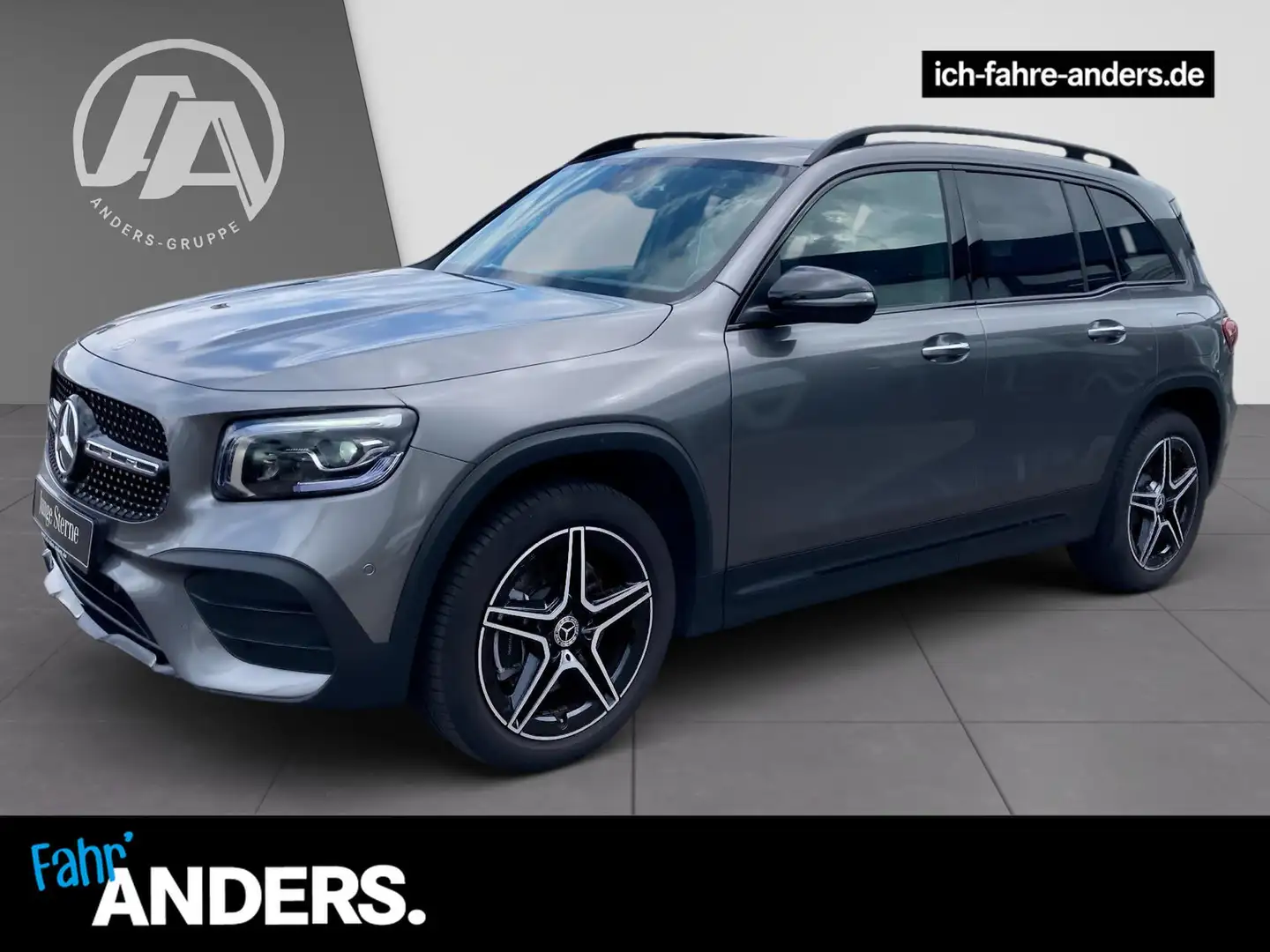 Mercedes-Benz GLB 220 d AMG+MBUX+Night+Pano+M-BEAM+Kam+Key+SHZ Grau - 1