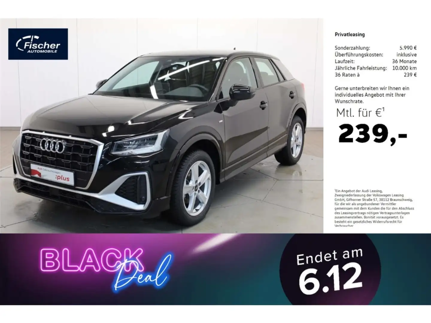 Audi Q2 35 TFSI S line S-Tronic NAV/LED/SH Schwarz - 1