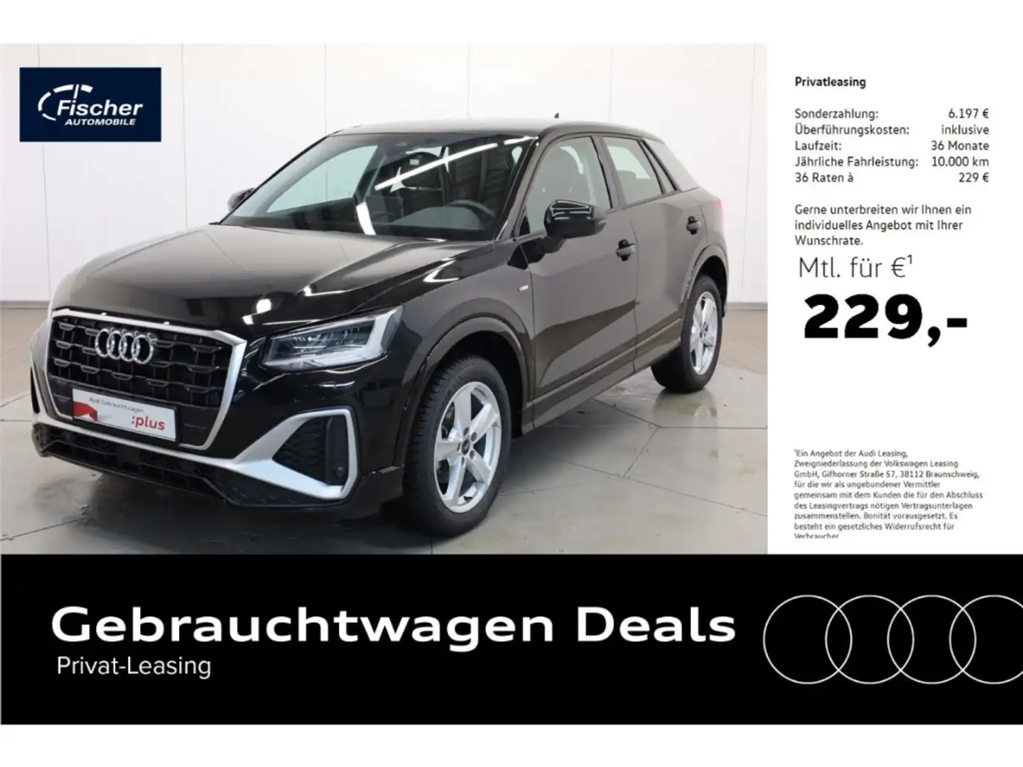 Audi Q2 35 TFSI S line S-Tronic NAV/LED/SH Schwarz - 1