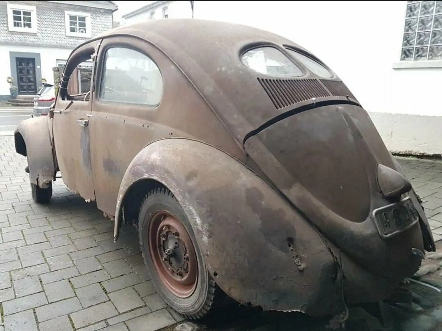 Volkswagen Käfer Scheunenfund Brezelkäfer 1950 Rouge - 1
