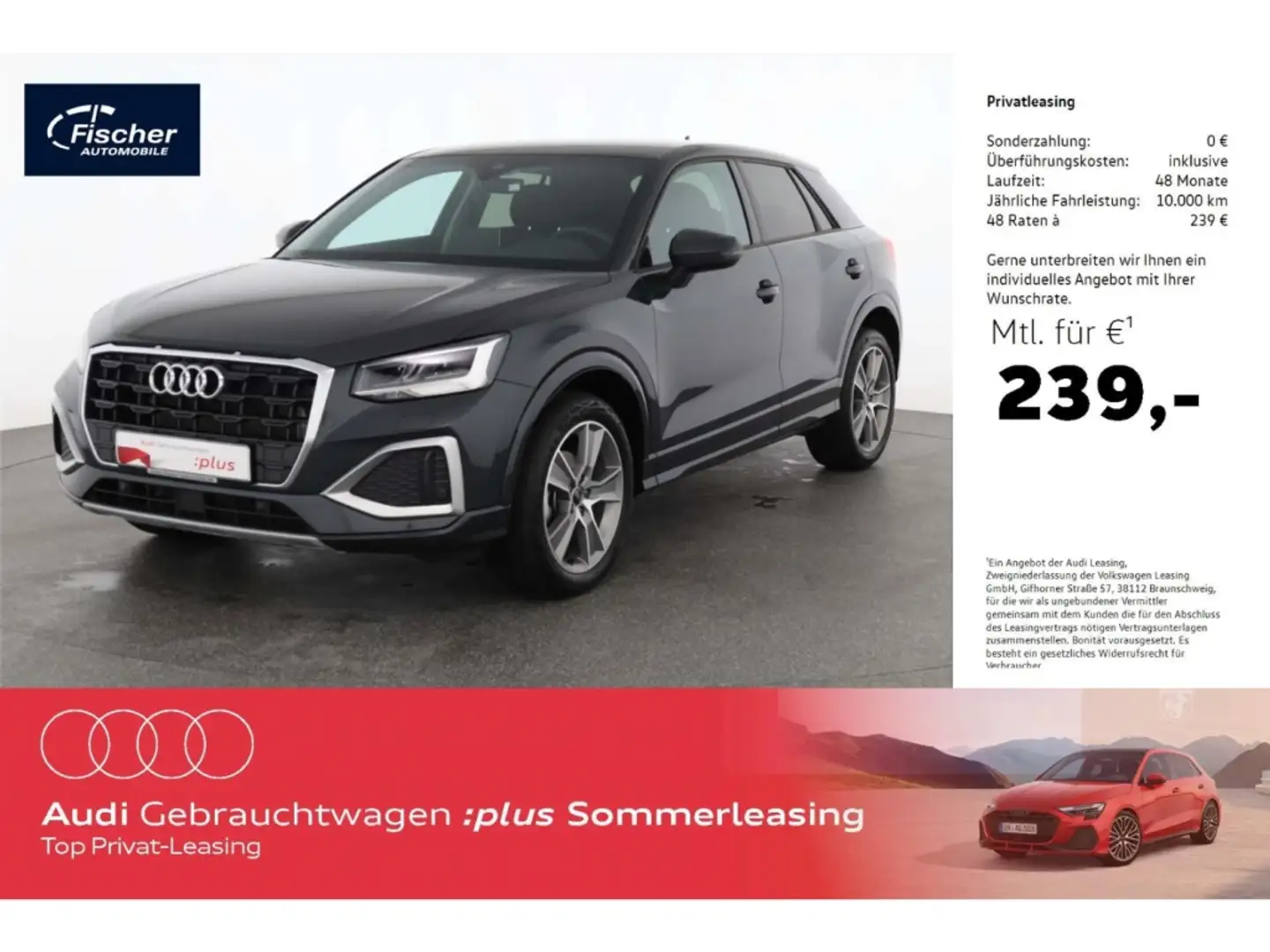 Audi Q2 30 TFSI advanced Grau - 1
