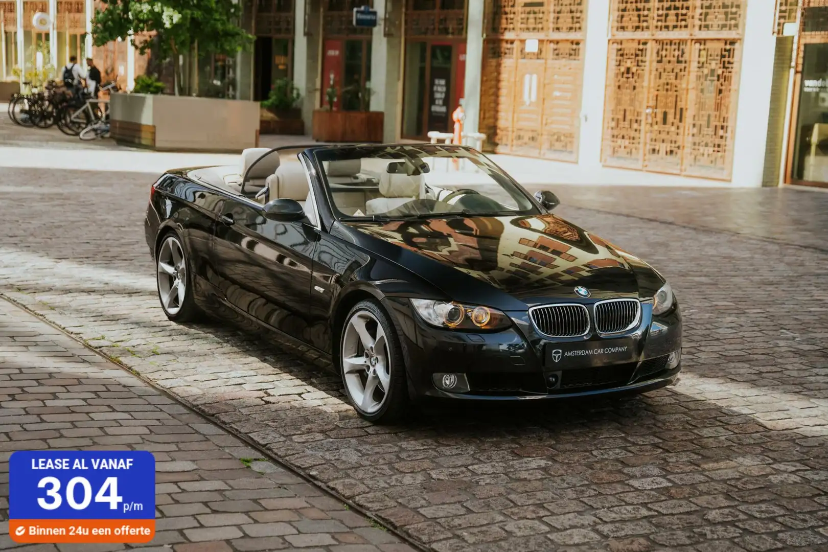 BMW 335 3-serie Cabrio 335i High Executive youngtimer Negro - 1