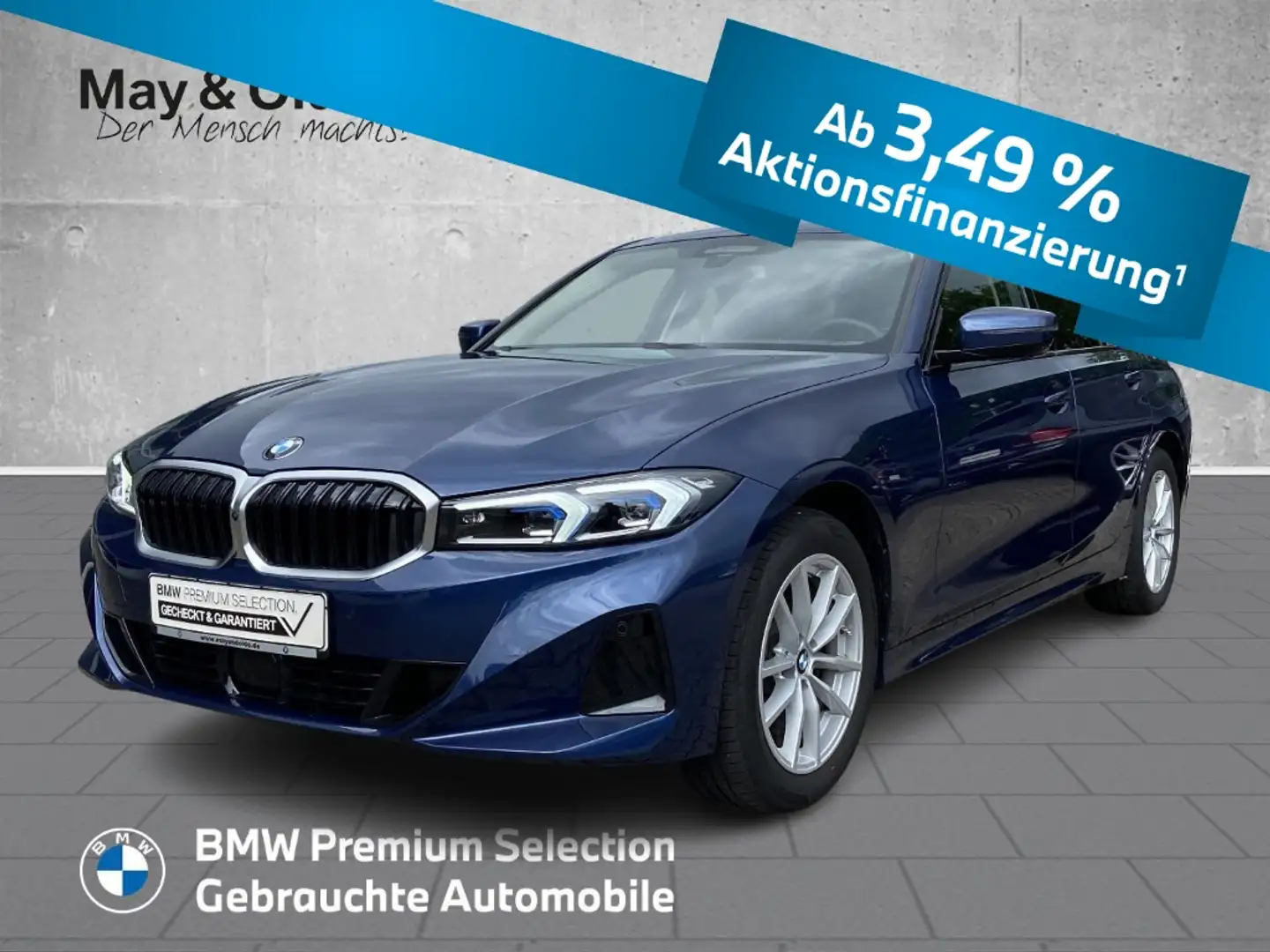 BMW 318 d Lim HUD Navi Leder 360 LED ACC SHZ PDC Blau - 1
