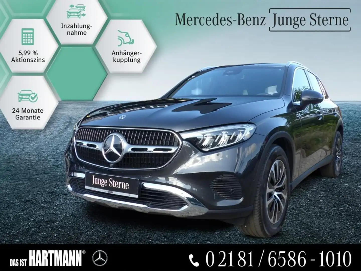 Mercedes-Benz GLC 200 4M AVANTGARDE+AHK+360°-KAM+MBUX+NAVI+LED Gris - 1