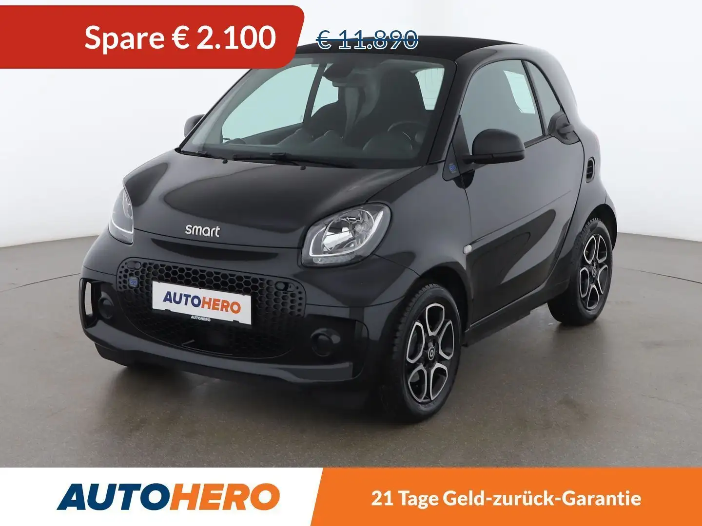 smart forTwo electric drive 60 kW Standard Aut. *TEMPO*KLIMAAUT Schwarz - 1
