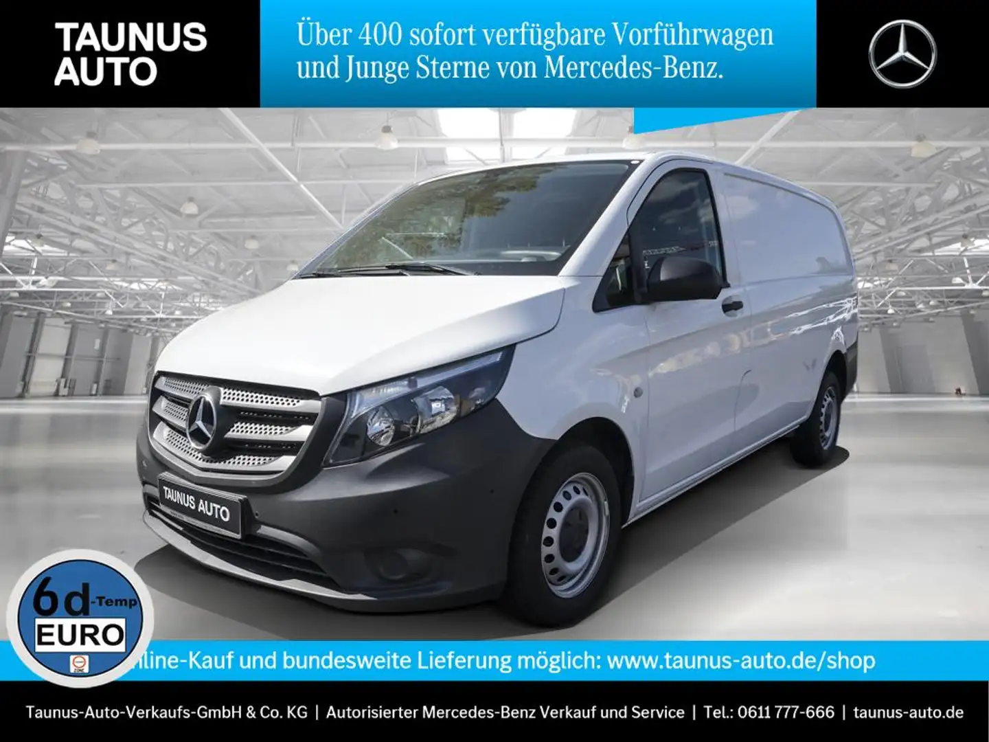 Mercedes-Benz Vito Kastenwagen 110 AHK Parkassistent Klima Wit - 1