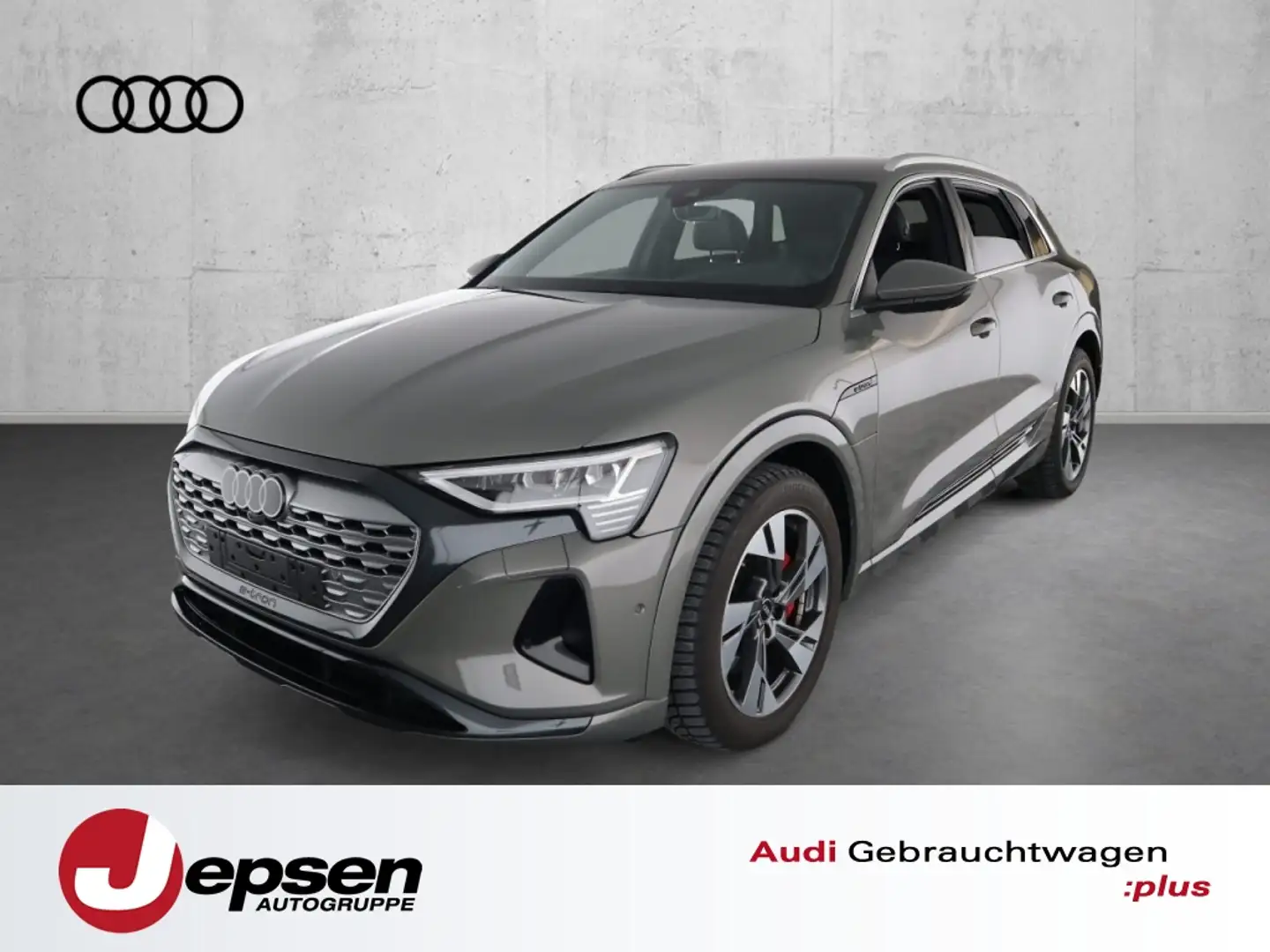 Audi Q8 e-tron Advanced 55 qu Matrix HUD 21` ACC Grijs - 1