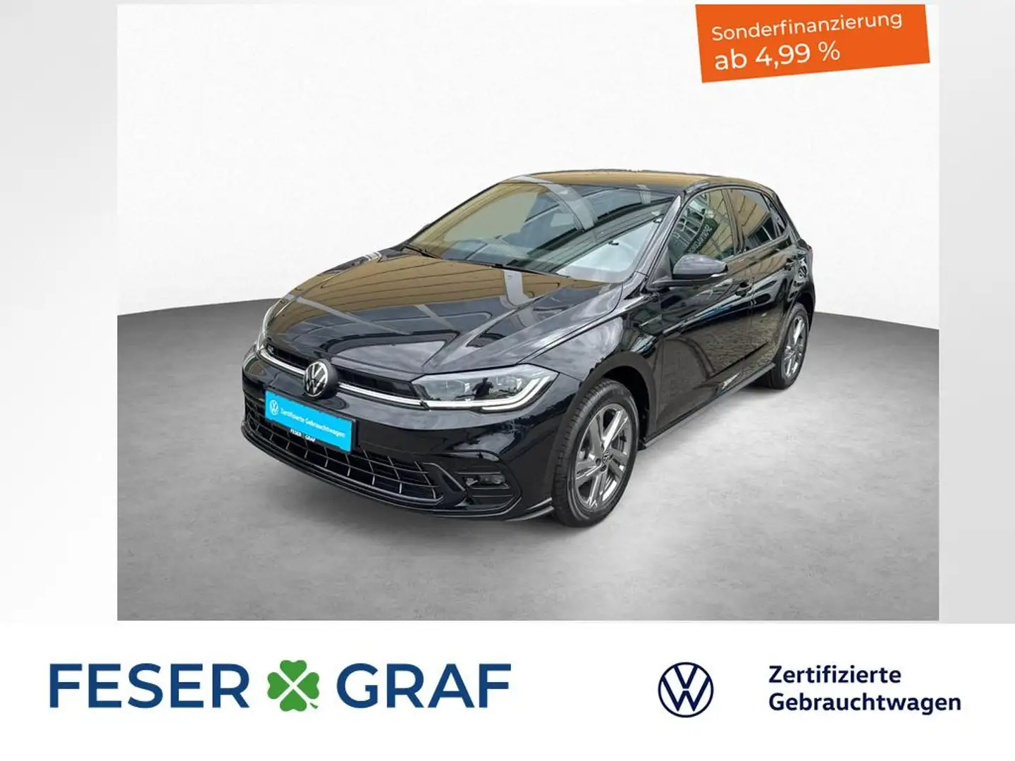 Volkswagen Polo R-Line 1.0 TSI 6-Gang NAVI KAMERA Noir - 1