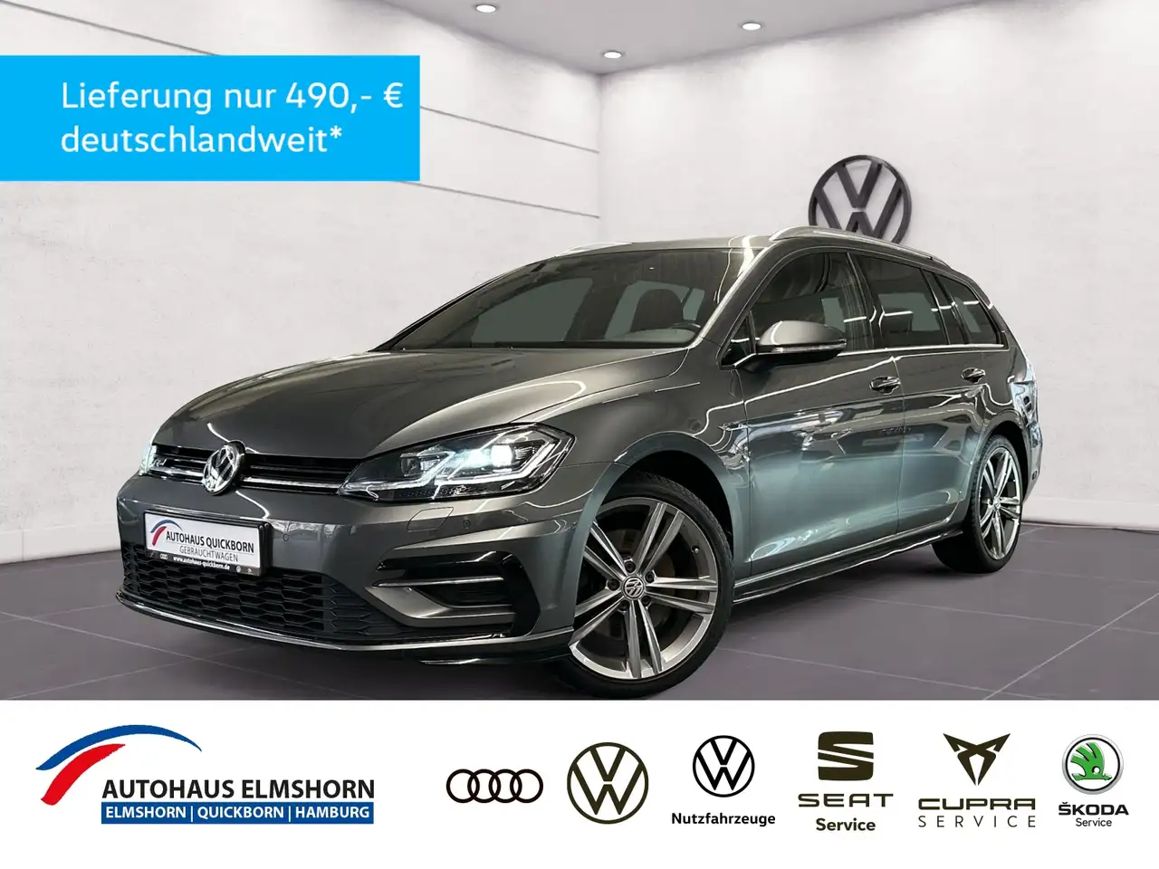 Volkswagen Golf Variant Highline 1.5 TSI DSG R-Line AHK ACC DCC APP NAVI — миниатюра 1