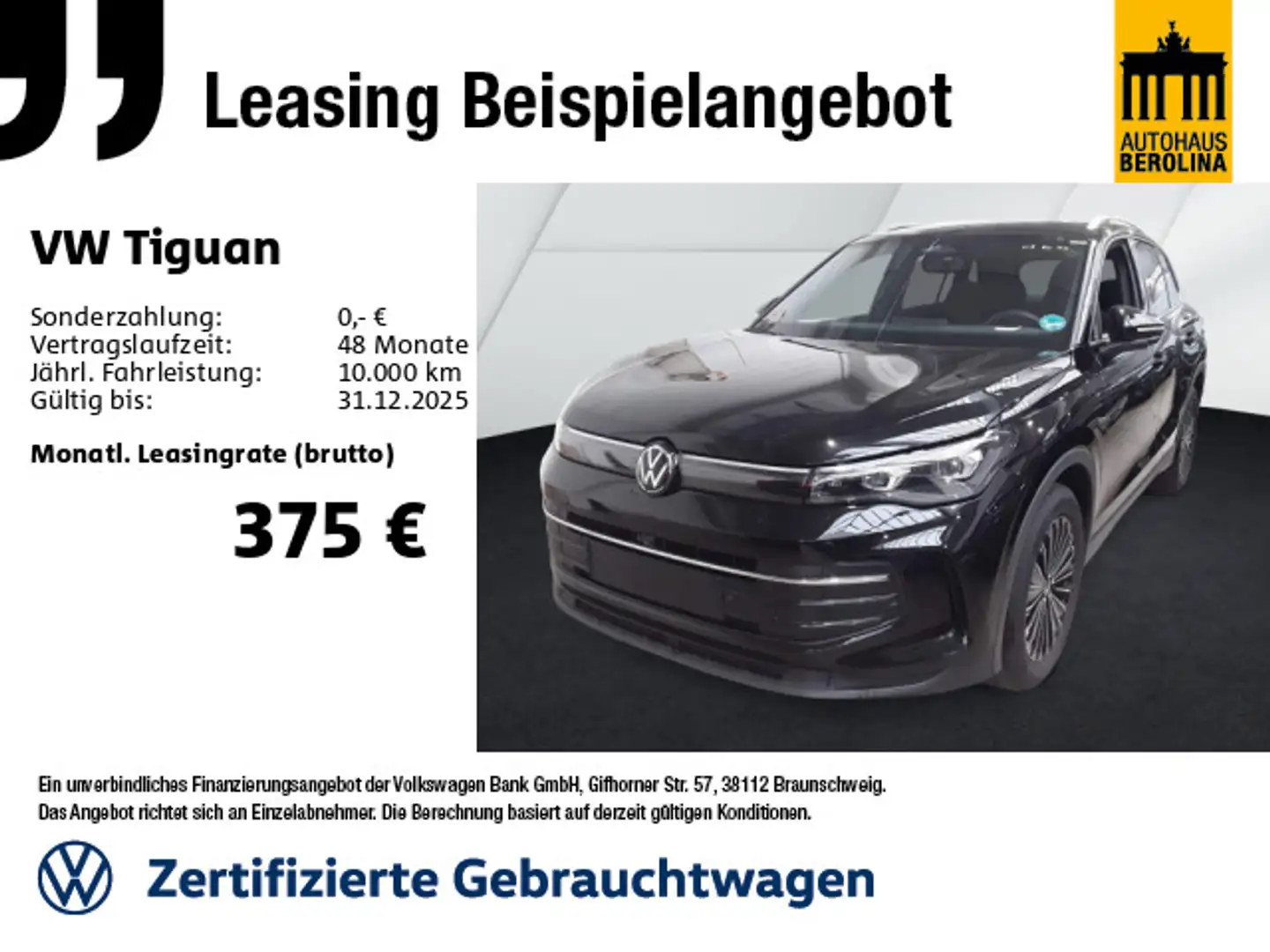 Volkswagen Tiguan 1.5 eTSI Goal DSG *MATRIX*AHK*360°*SHZ* Nero - 1