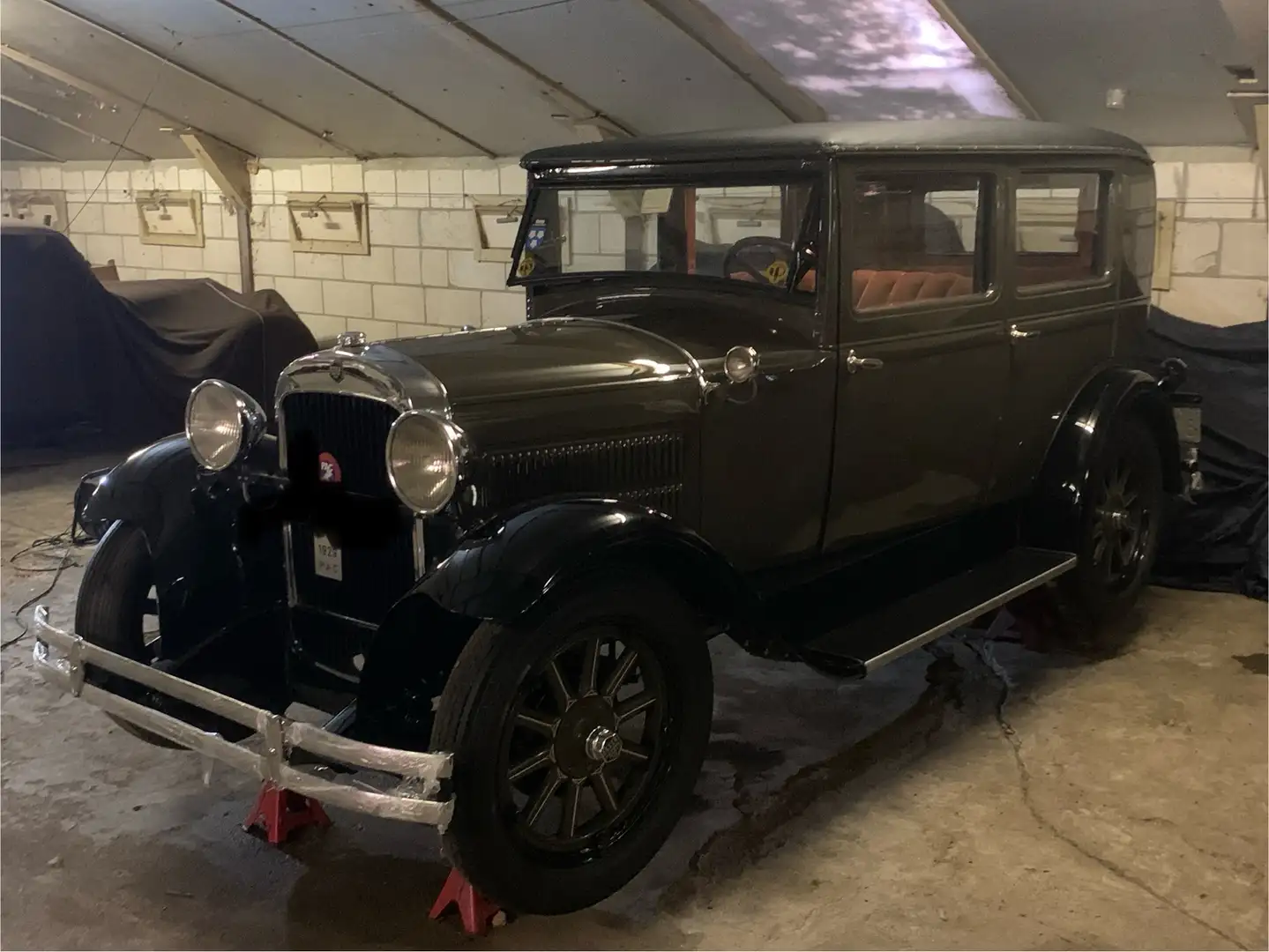 Oldtimer Essex sedan Groen - 1