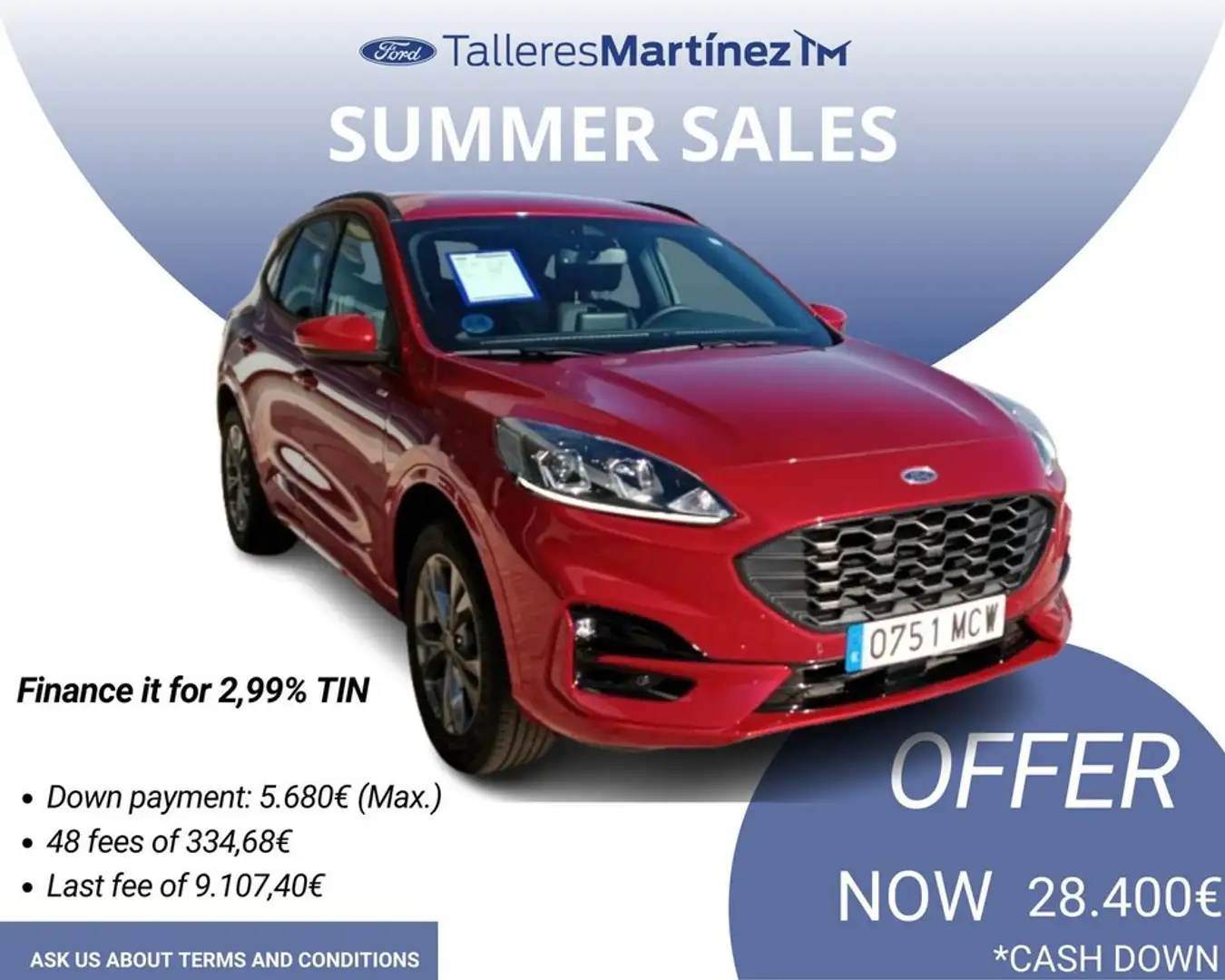 Ford Kuga 2.5 Duratec FHEV ST-Line AWD Aut. Rojo - 2