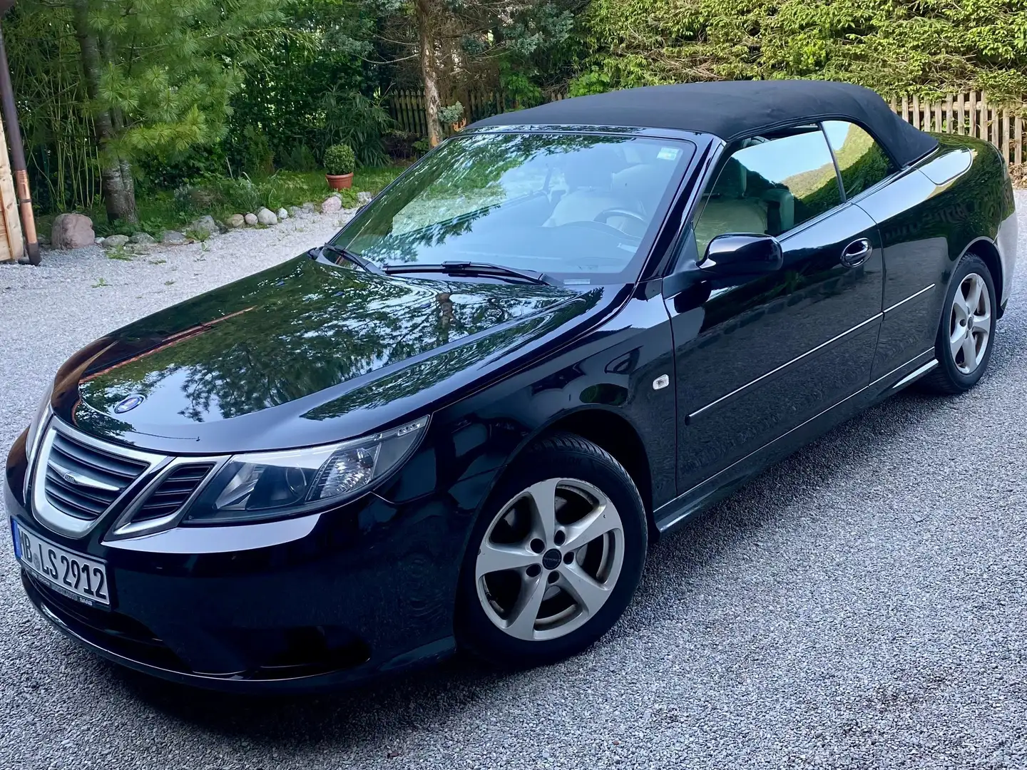 Saab 9-3 9-3 1.8t BioPower Cabrio Vector Navi Leder Schwarz - 1