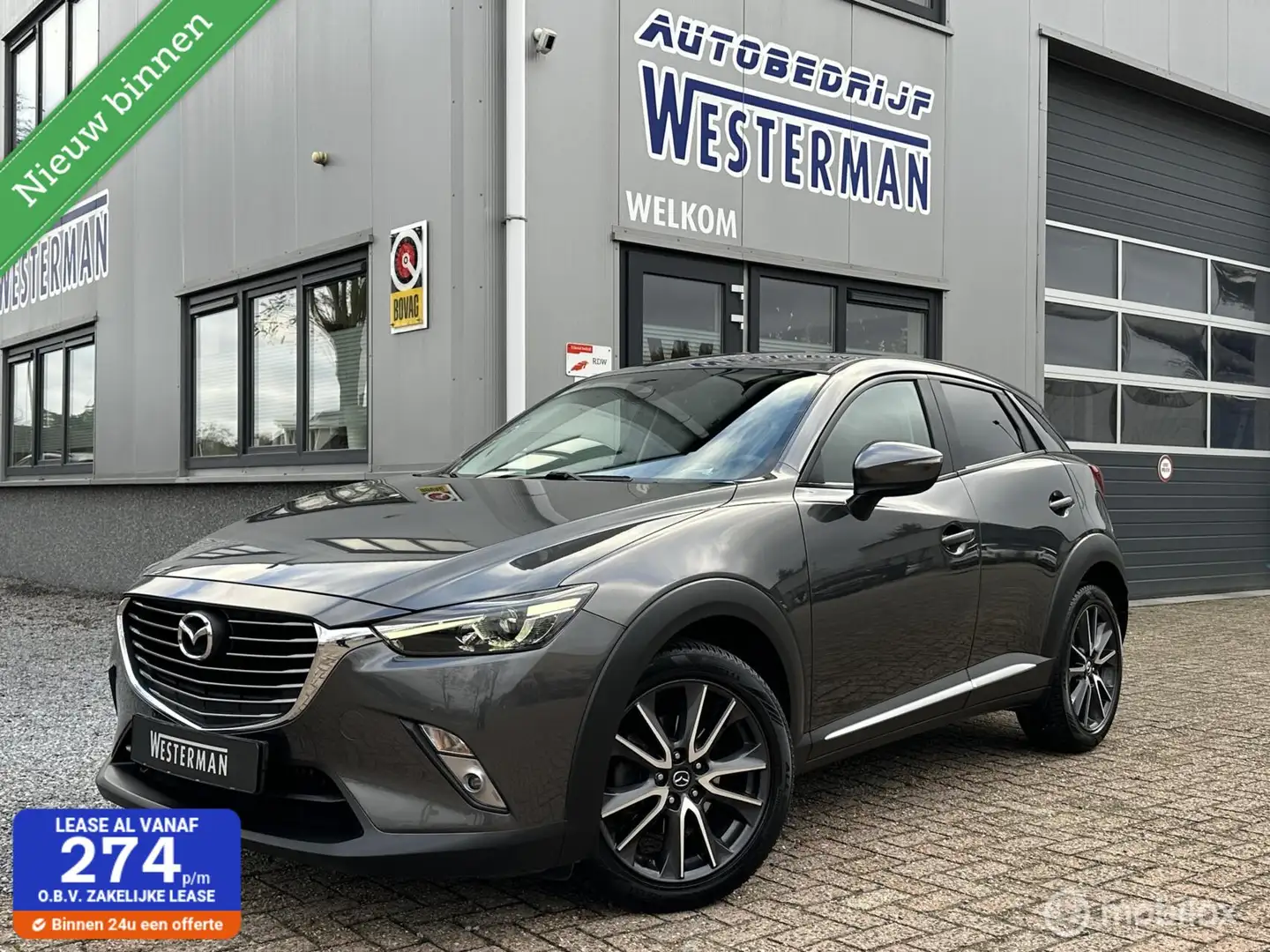 Mazda CX-3 2.0 SkyActiv-G 120 GT-M AUT Led Navi Leer Trekh. K Gris - 1