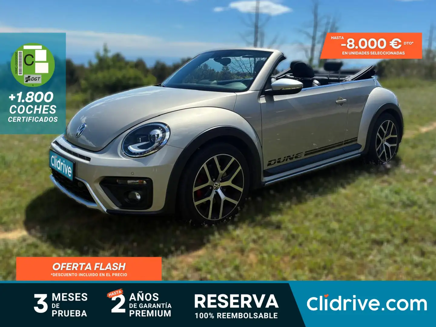 Volkswagen Beetle Cabrio 2.0 TSI Dune DSG 162kW Gris - 1