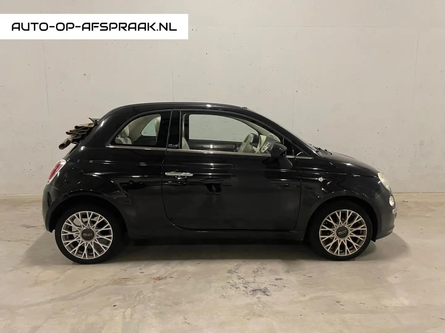 Fiat 500C 1.2 Lounge Automaat Leer Airco PDC APK NAP Nero - 1